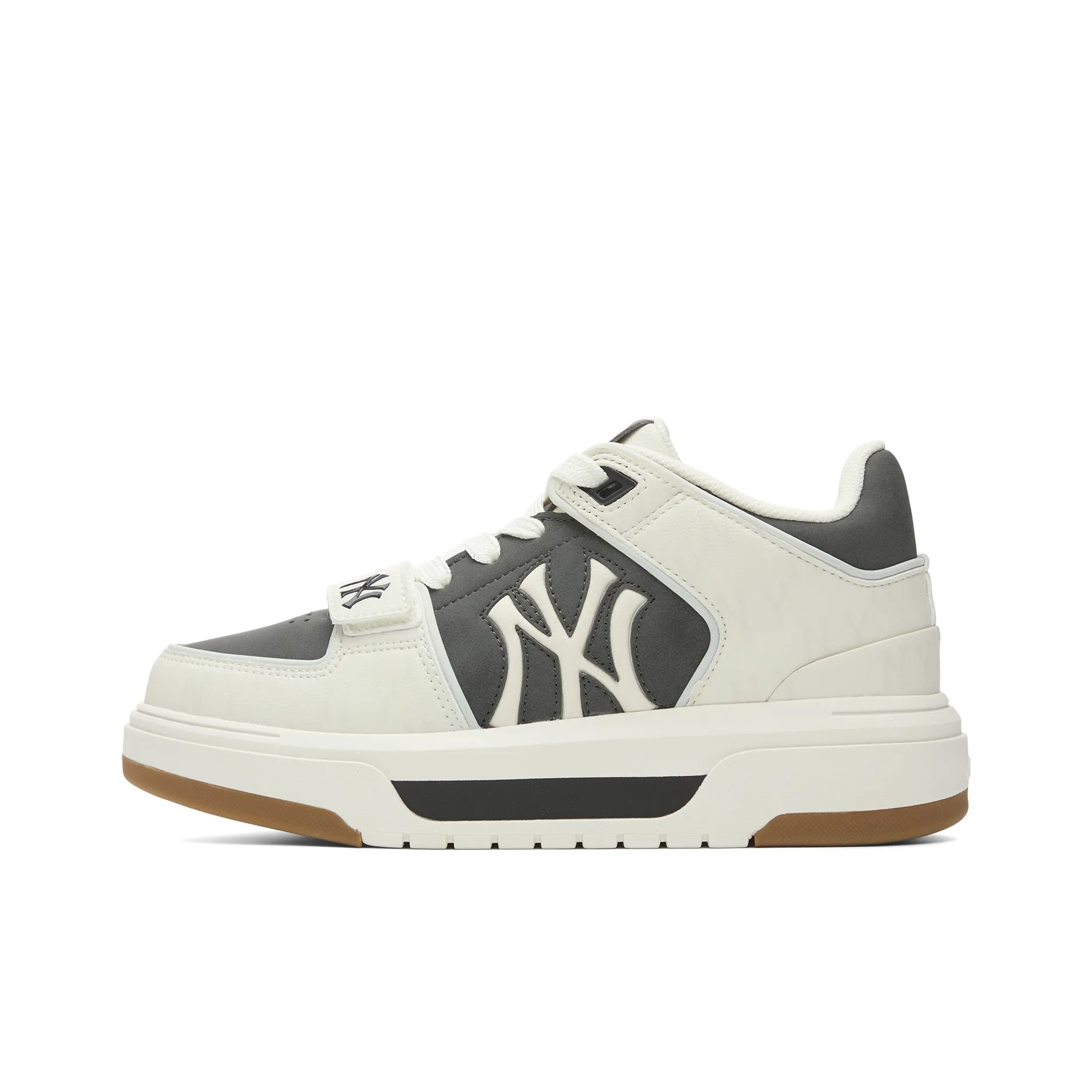 MLB New York Yankees визуально увеличивает рост устойчивые к истиранию противоскользящие высокие кроссовки для скейтбординга унисекс черный белый