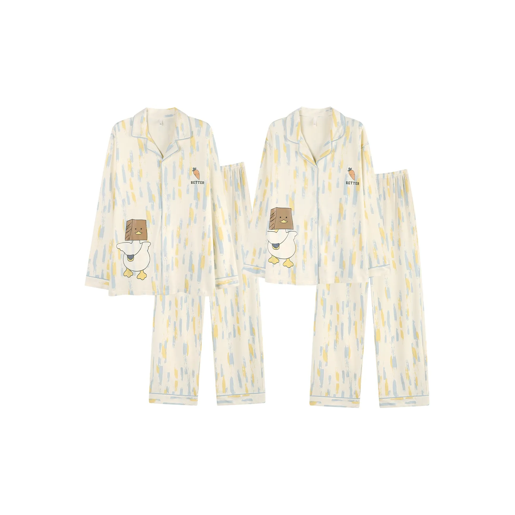 YIROUQING Парный комплект пижам унисекс