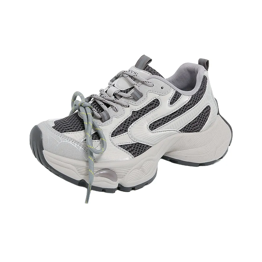 TELENT Низкий топ Дышащая сетка Платформа Увеличение высоты Кроссовки с толстой подошвой Женские