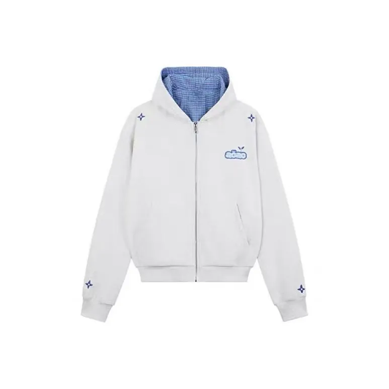 Vine Color Светло-серый Весенний Осенний Тонкий Женский Свитшот