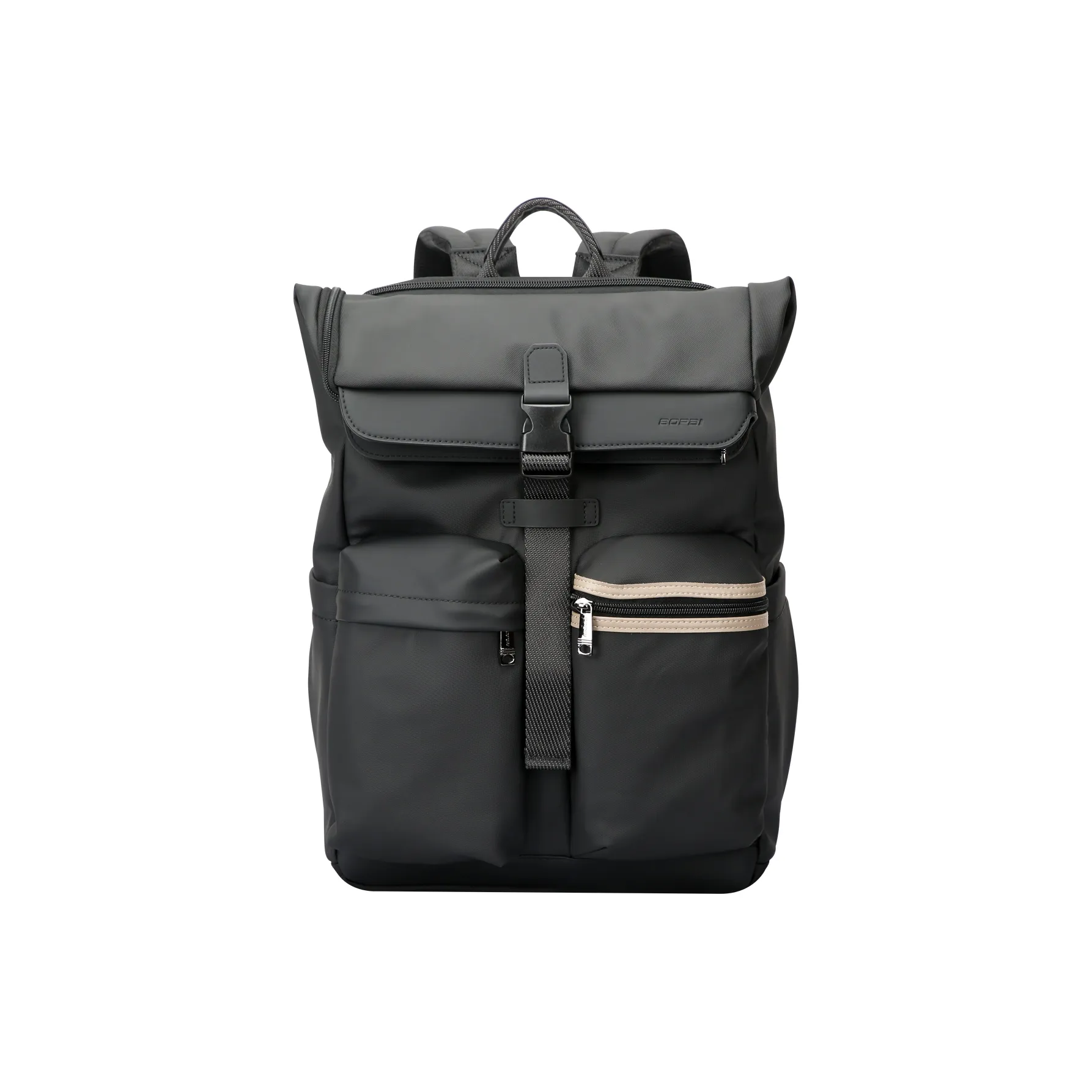 BOPAI Ткань Рюкзак Стандартный Унисекс Черный