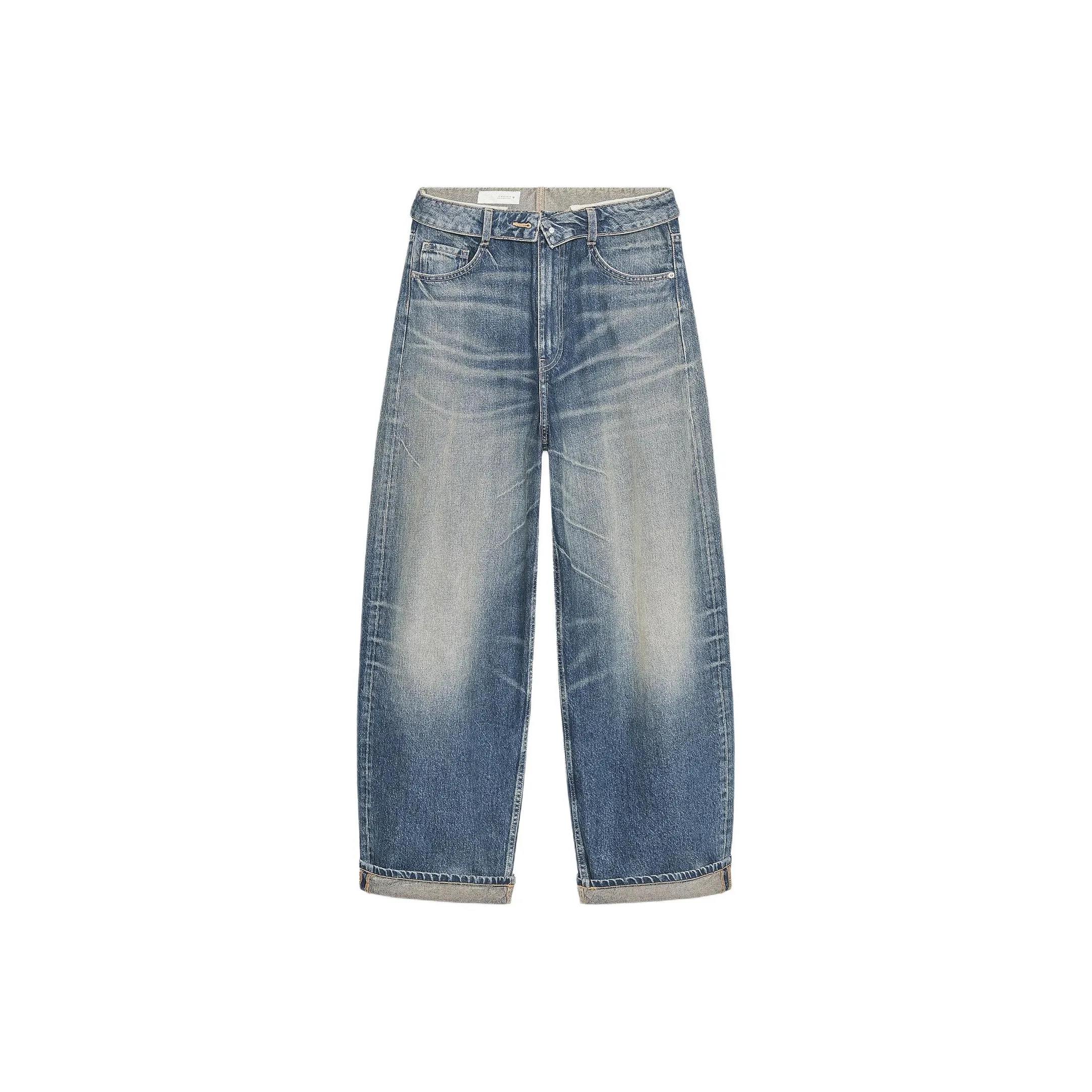 ZARA Trf Морской синий Женские Джинсы