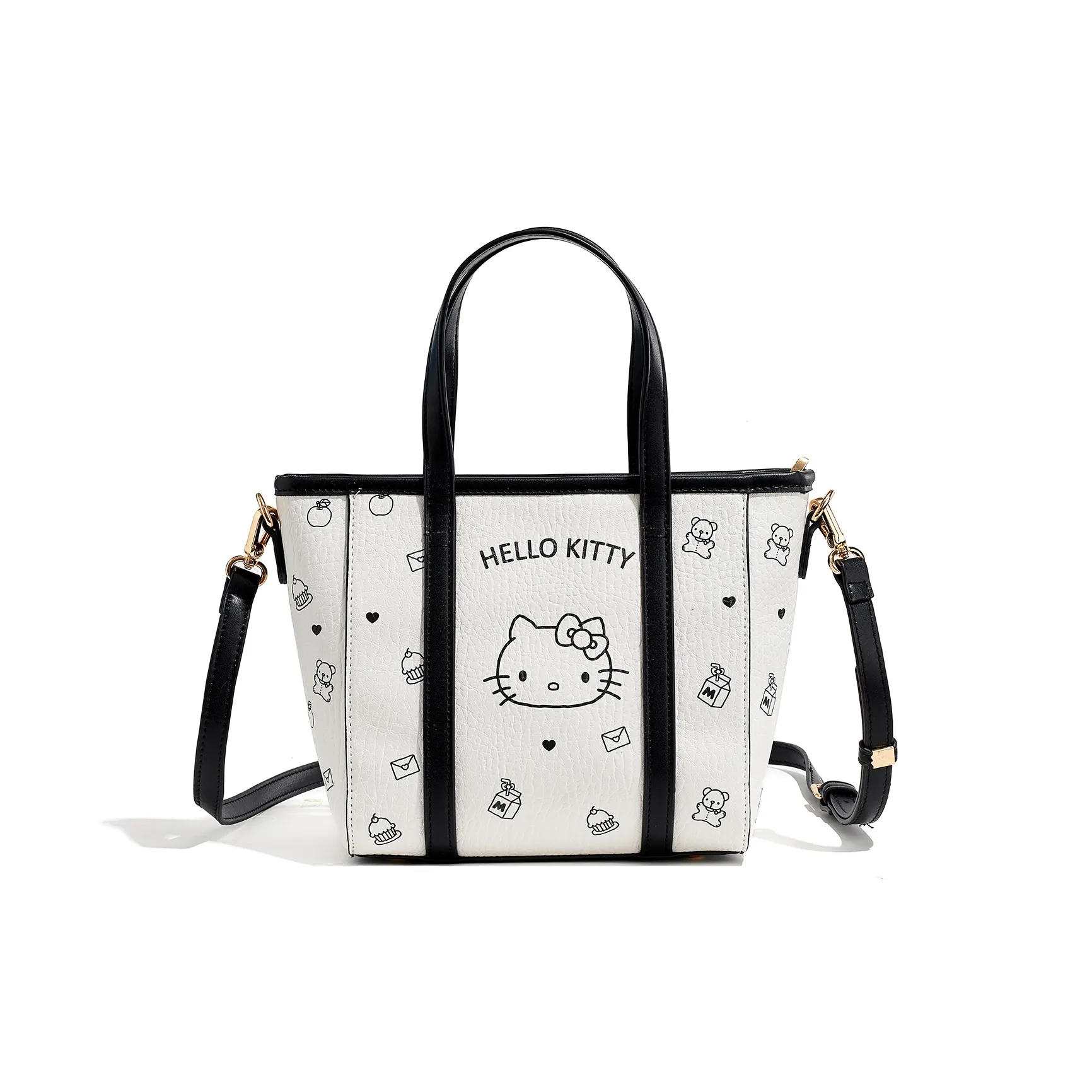 Sanrio PU (полиуретан) Сумка Женская Черный Белый