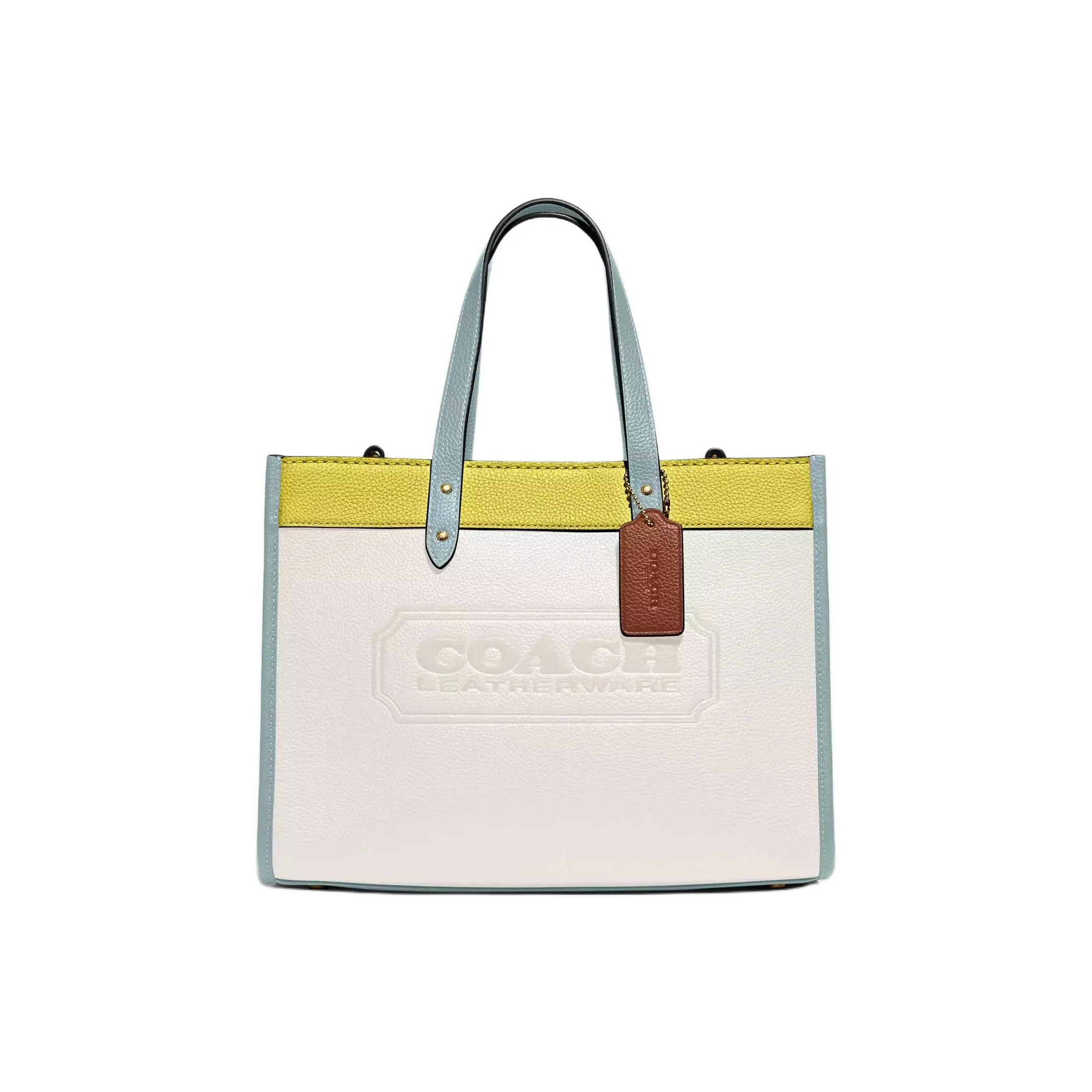 COACH Field Кожа Тоут Сумка Сумка для покупок Сумка через плечо Сумка Большая Женская