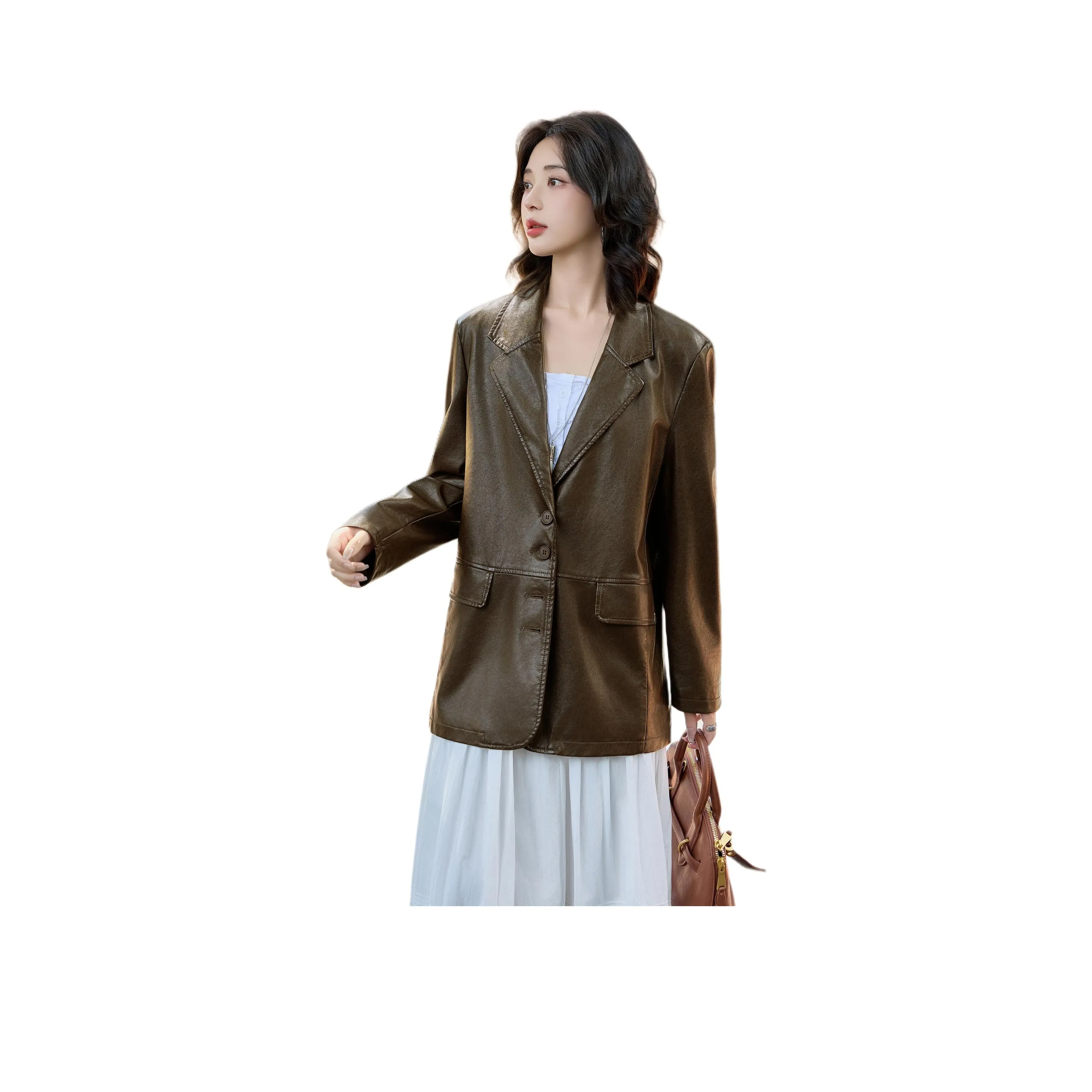 PIERRE CARDIN Кожа Куртка Женская