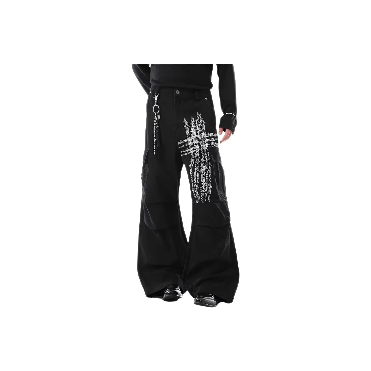 TONYBEAR MULTI Карман Широкие брюки Этаж Длина (размер в длину) Повседневные брюки Мужские