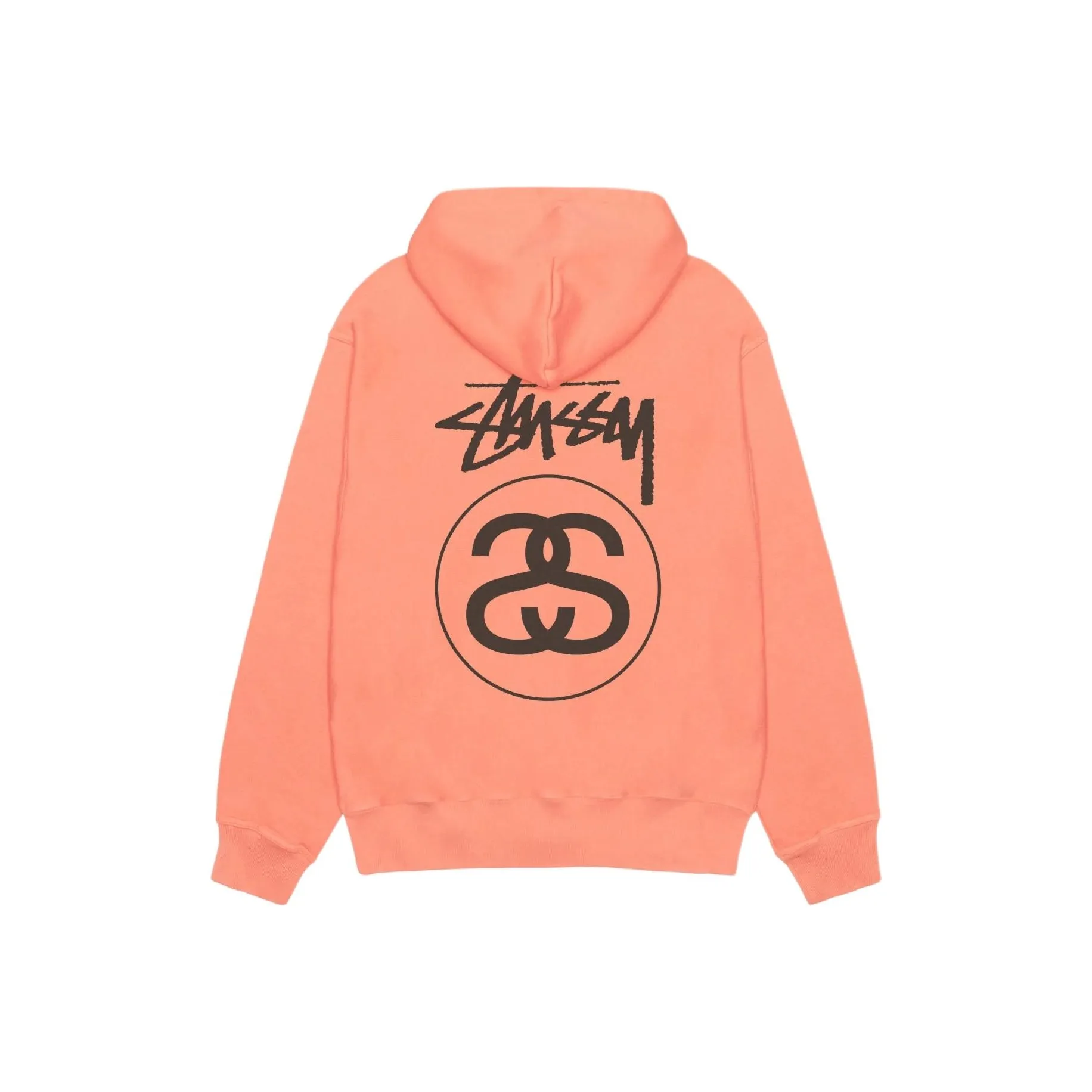 Stussy FW25 STOCK Линк Толстовка ПИГМЕНТ Окрашенный Свитшот Унисекс
