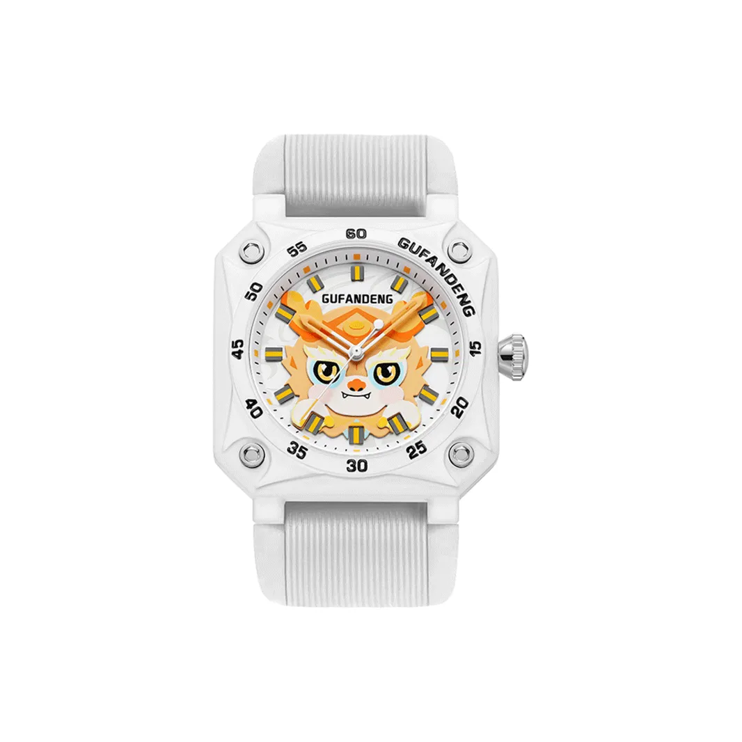 GUFANDENG Кварцевый механизм Унисекс Красный циферблат часов