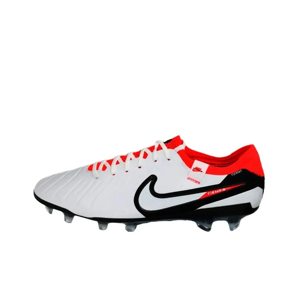 Nike Tiempo Legend 10 Футбольные бутсы Мужские Белый Черный Красный