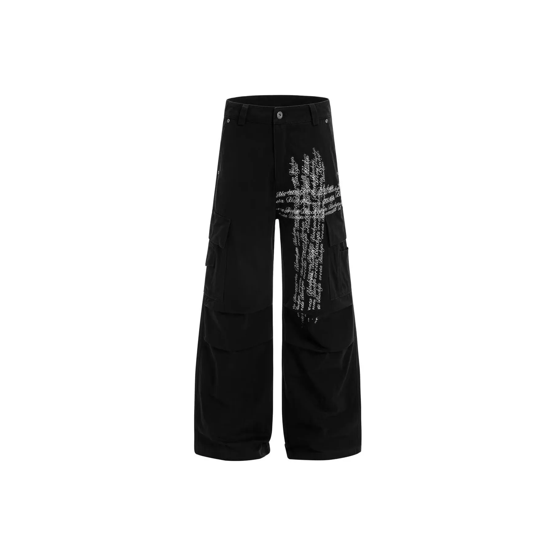 KAIZZGAO Черные Мужские Джинсы