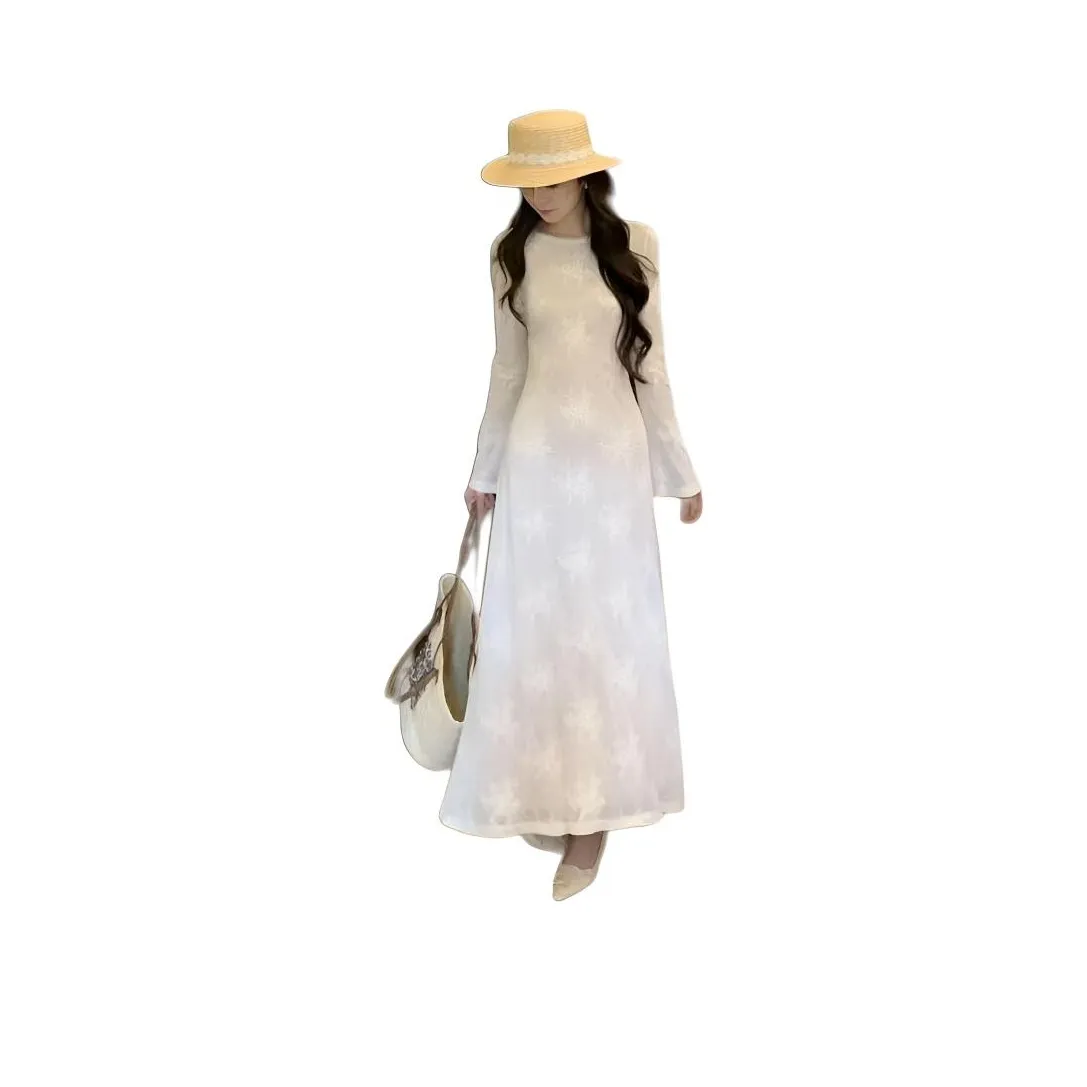 FINDSME GAGA Длинное платье с длинными рукавами женское