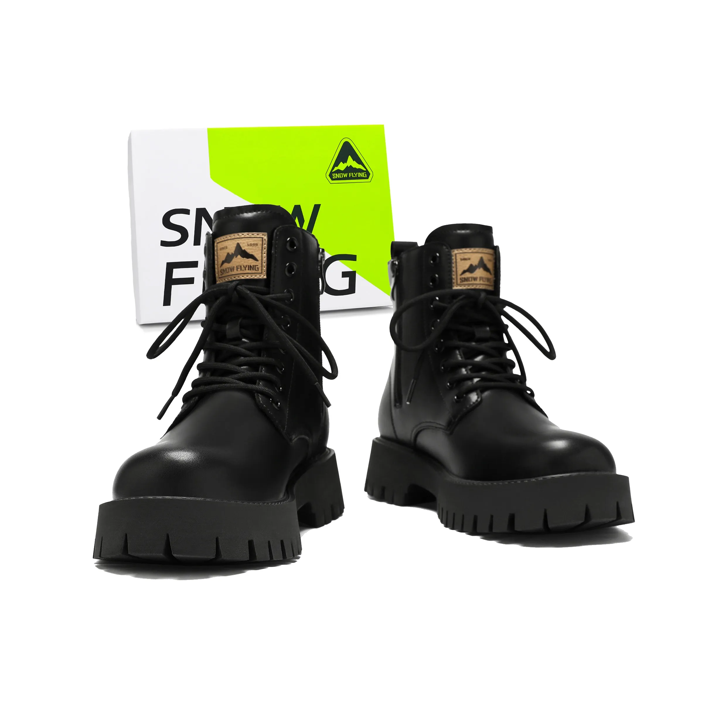 SNOW FLYING Зимняя коллекция тактических ботинок Носки Crew Martin Boot Унисекс Черный Warrior