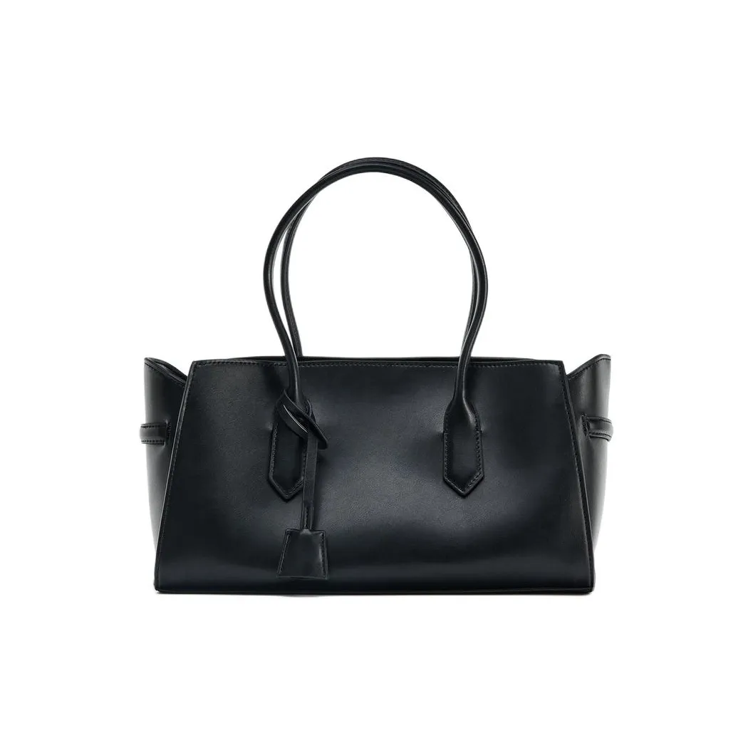 ZARA Полиуретан Сумка Стандартная Женская Черная