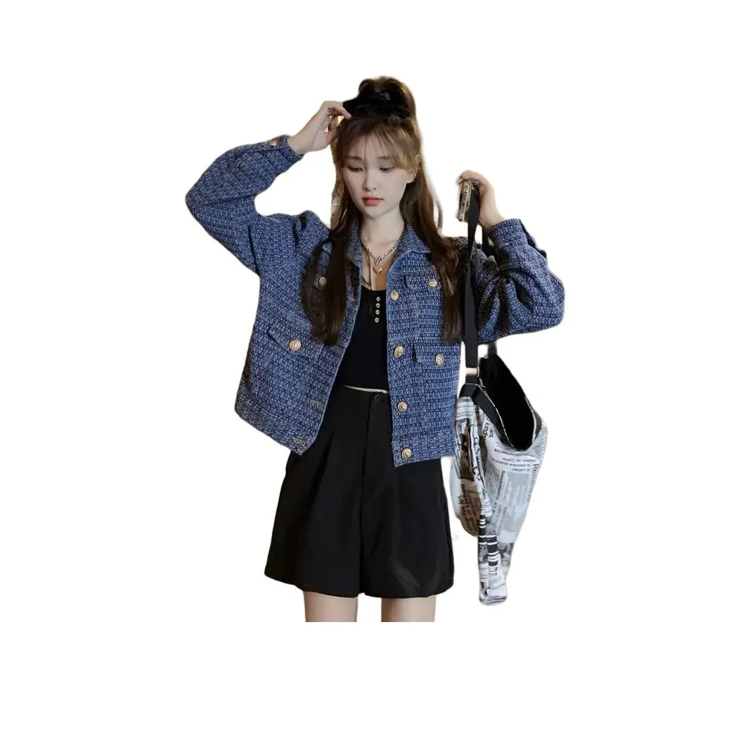 MUCCHIC Синий Женские Джинсовые Куртки