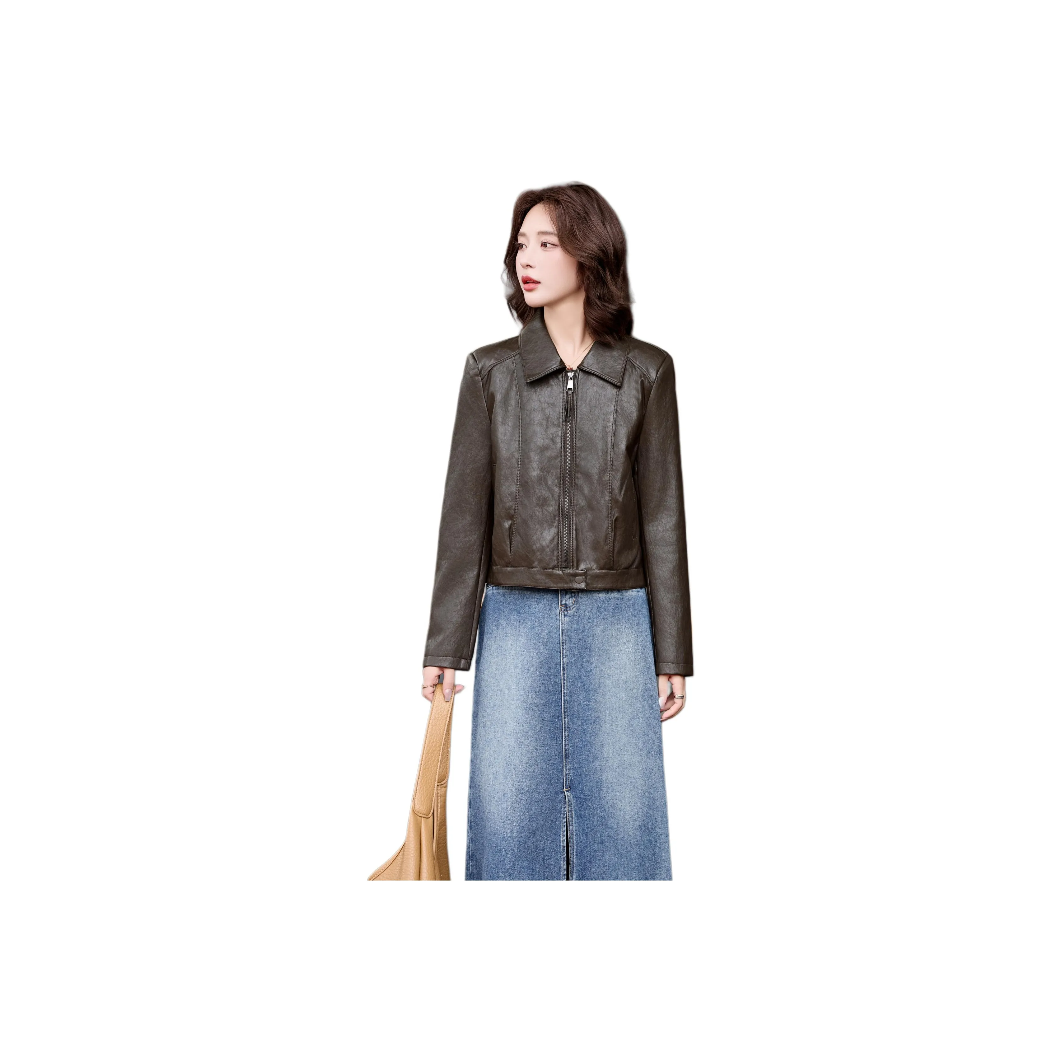 PIERRE CARDIN Кожа Куртка Женская