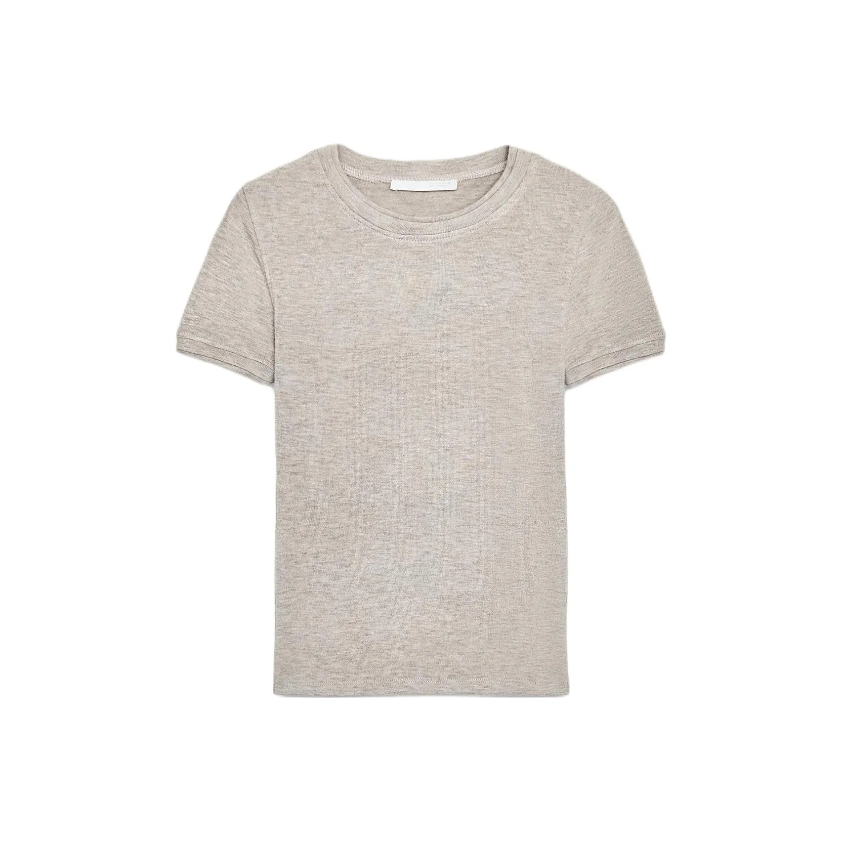 ZARA Зебра с принтом бежевый женские T-рубашки