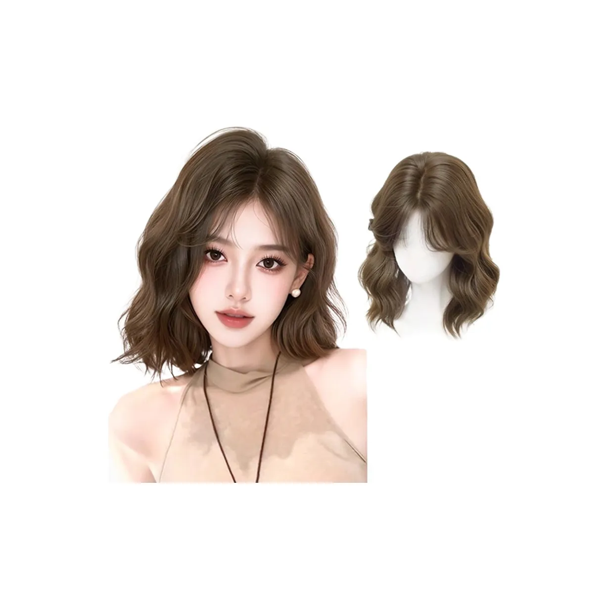 YOUXI YG Trainee Korean Style Wool Egg Rolls Короткие волосы Французский Элегантность Топпер Высокая температура Пряжа