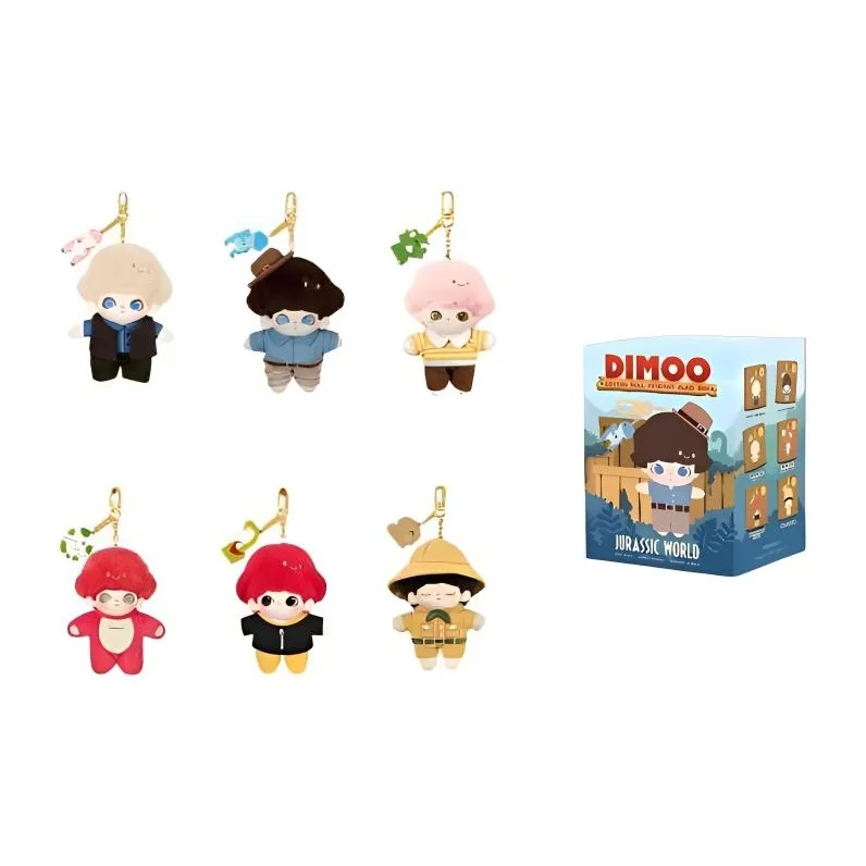 POP MART Dimoo Jurassic World Collection Слепые коробки Один Mystery Коробка Целая коробка 6 шт