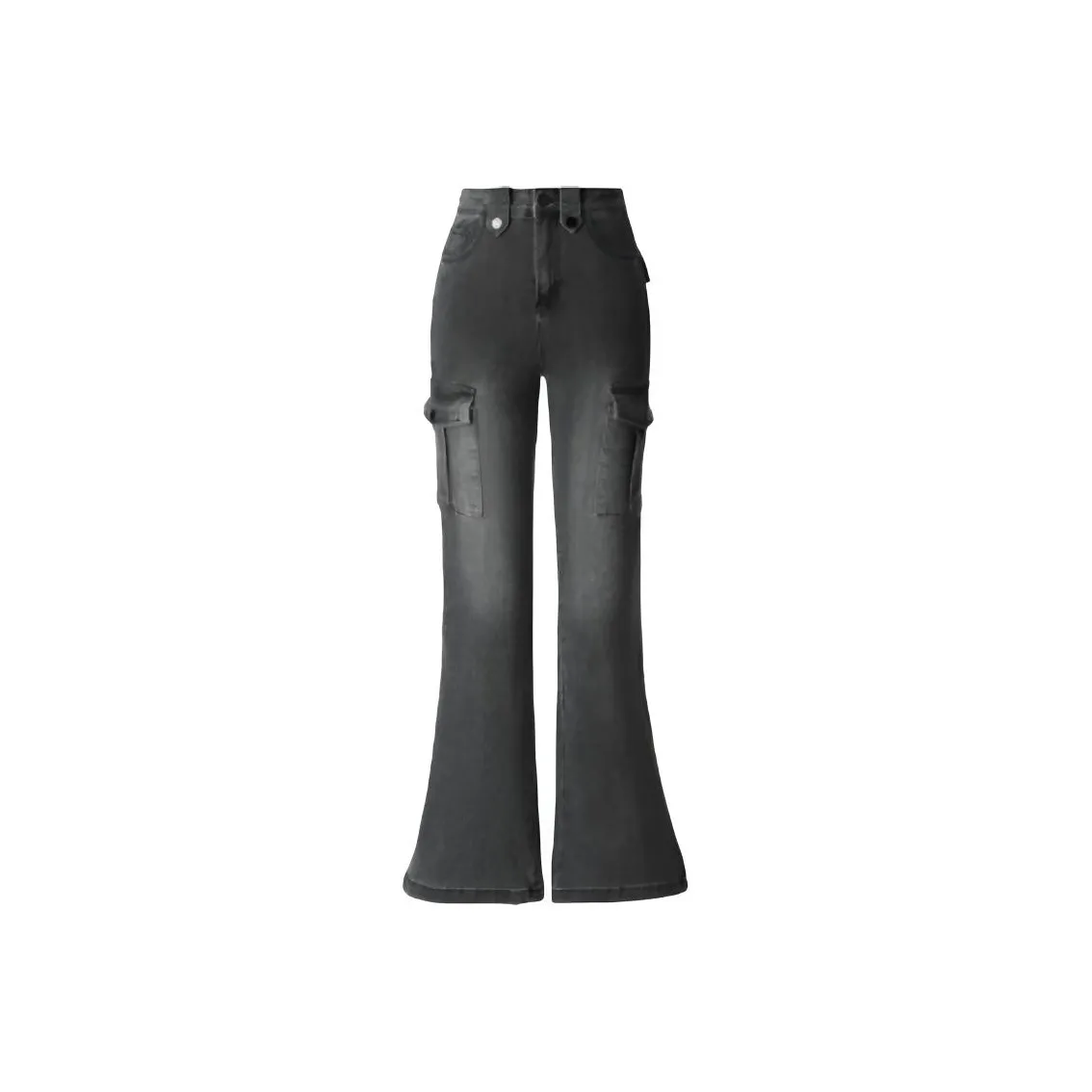 DANCANG HIGH RISE Эластичные Рабочая одежда Буткат Джинсы Женские