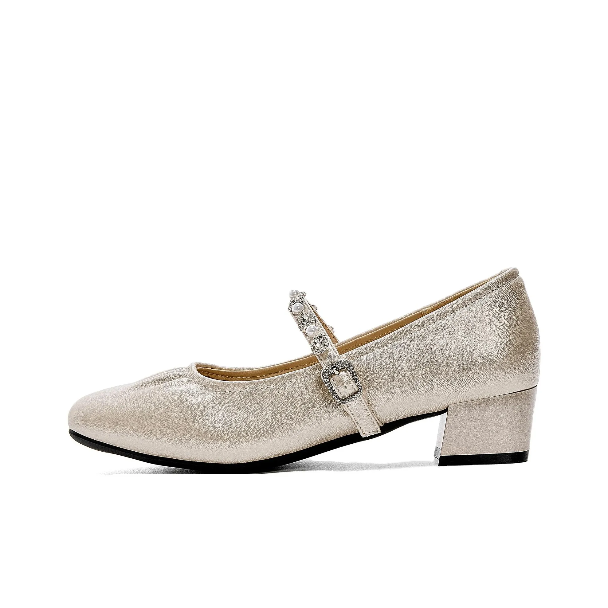 Daphne Грубый каблук Туфли Мэри Джейн Средний каблук Женские