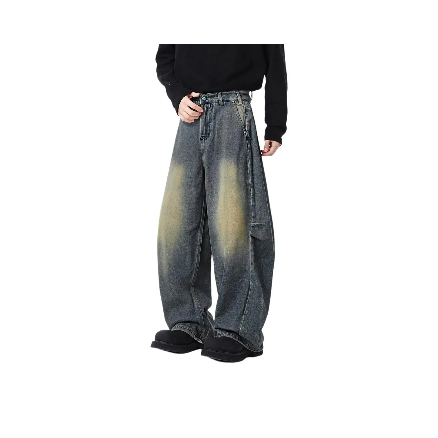 KUXIANSEN Изогнутый нож Джинсы Унисекс