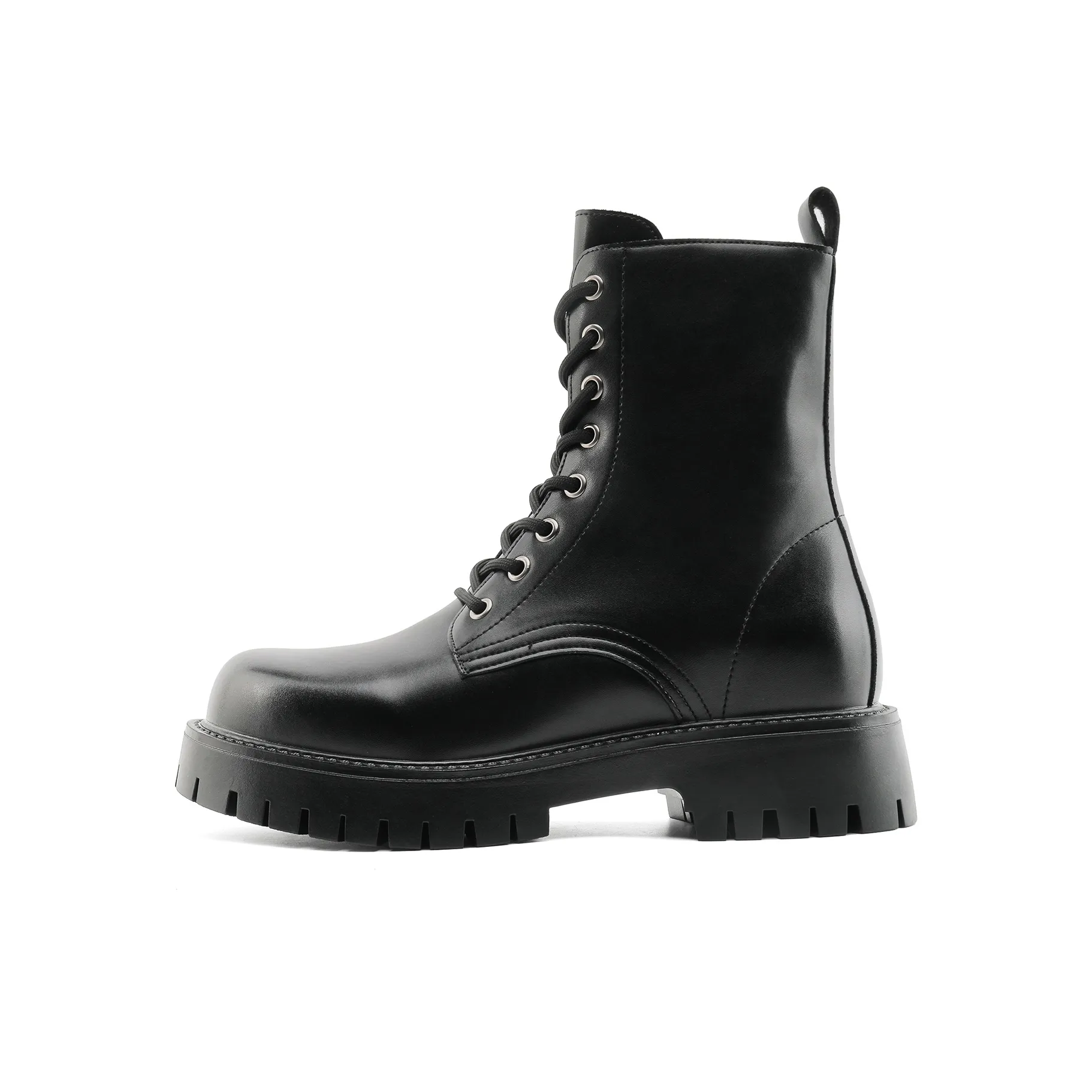 ZHENRAN 7cm Высота Увеличивающие Ботинки Biker Martin Boot Мужские