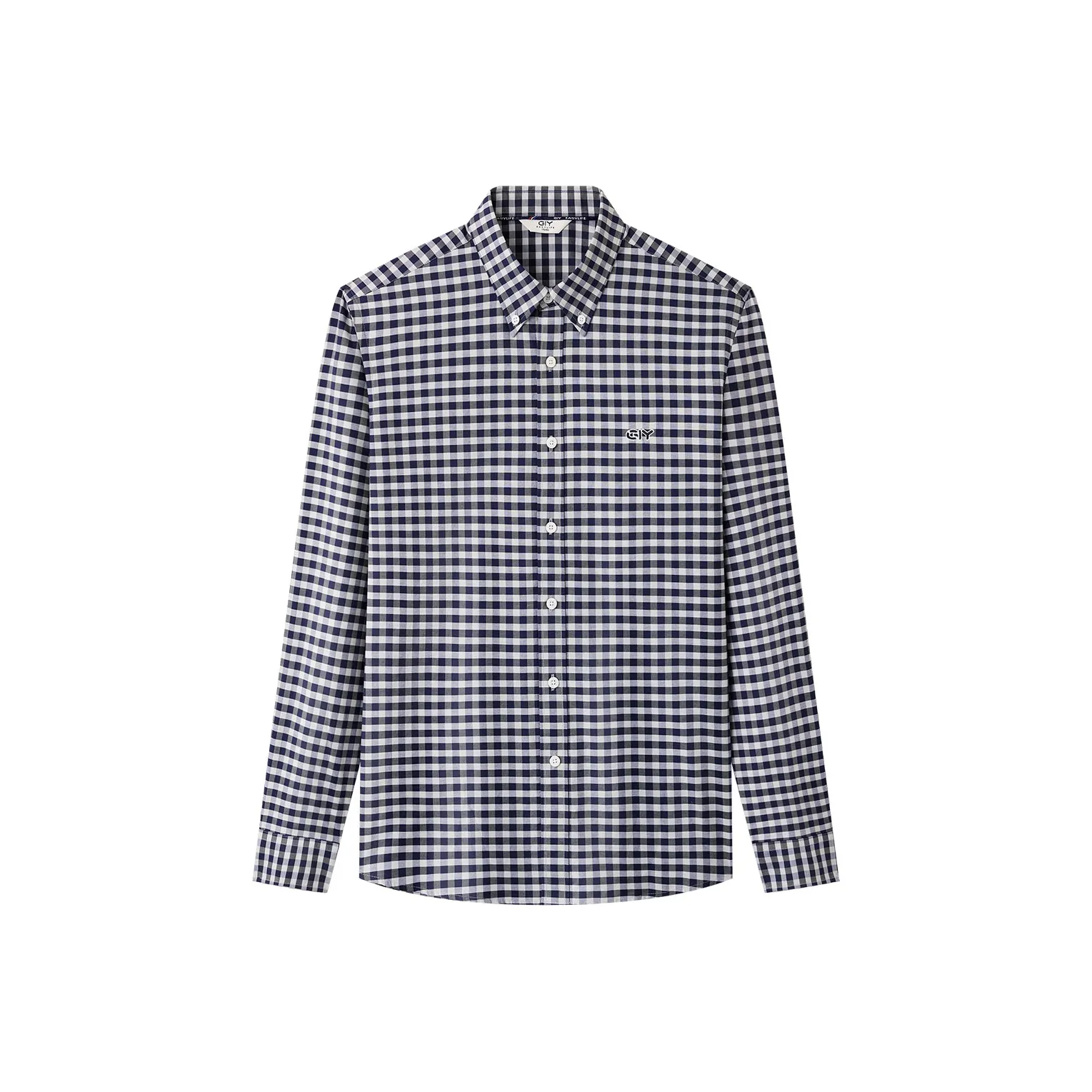 GY Goldlion Длинный рукав мужская рубашка