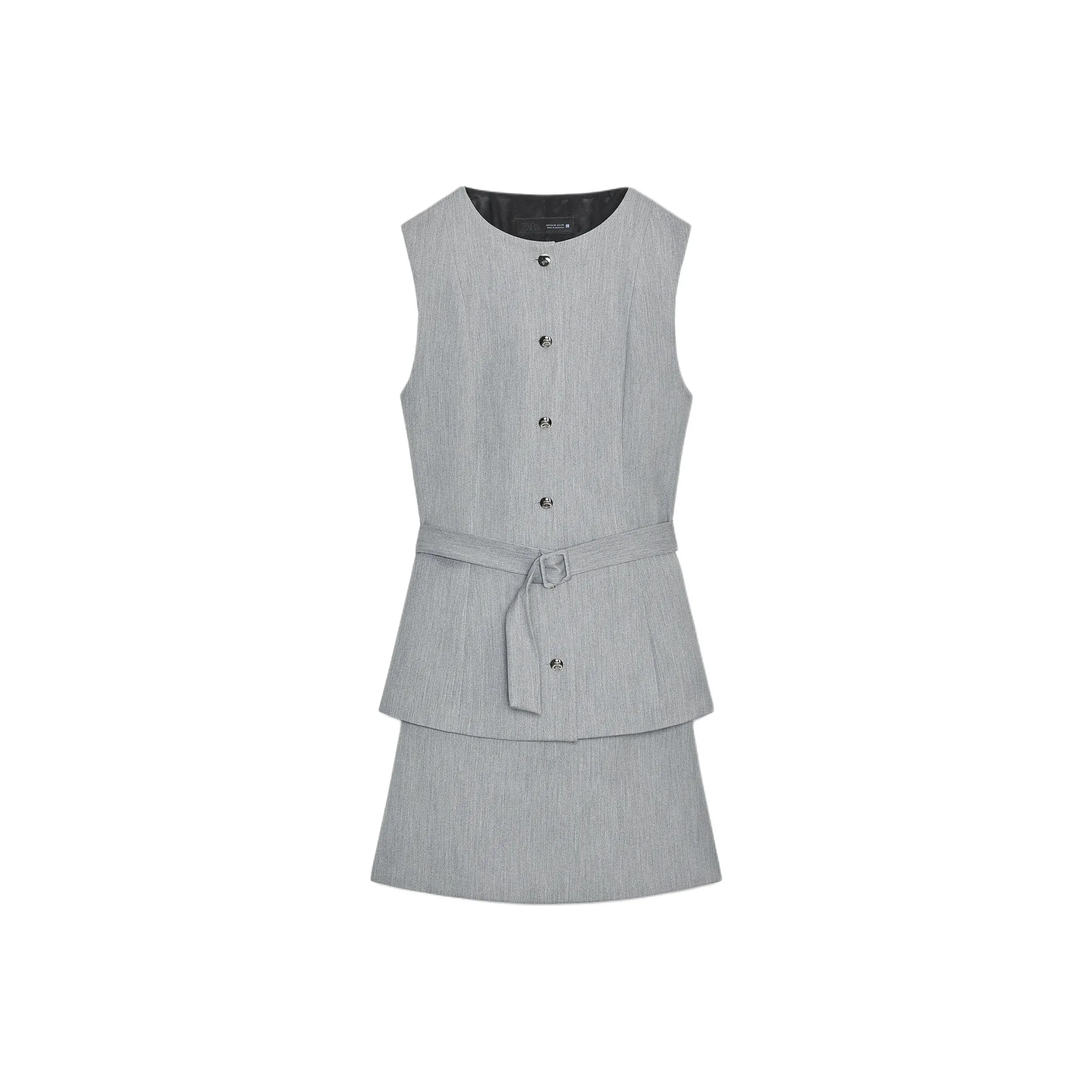 ZARA Серый Женский Комплект с Юбкой