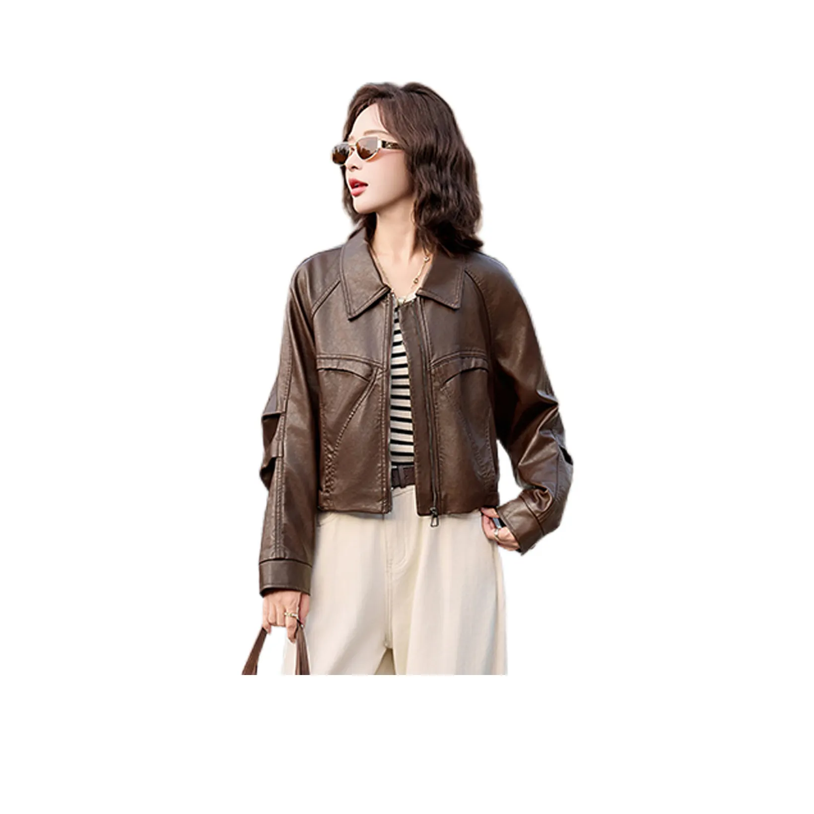 Pure Shimane кожаная куртка для женщин