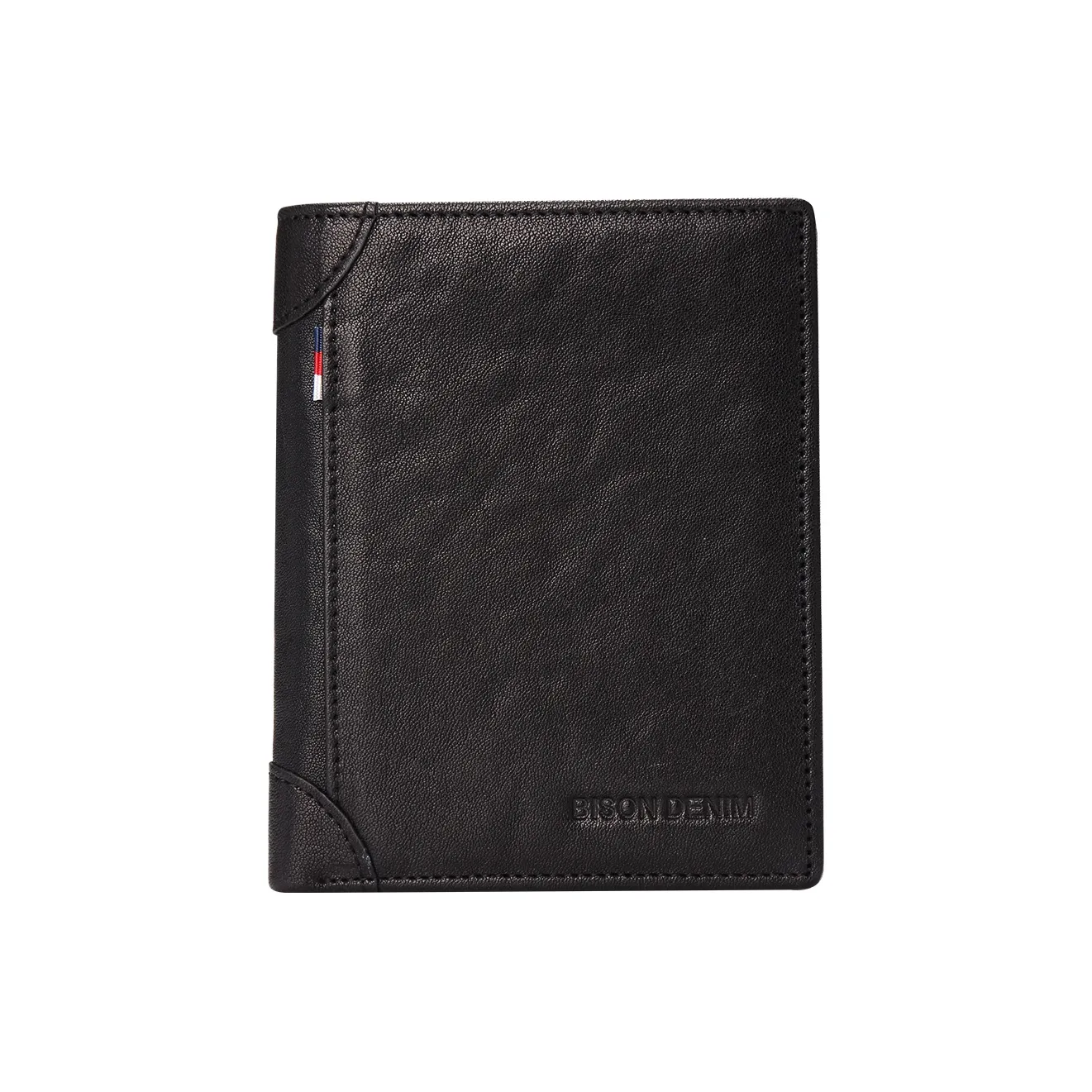 BISON DENIM Коровья кожа Держатель для карт Стандартный Мужской Черный