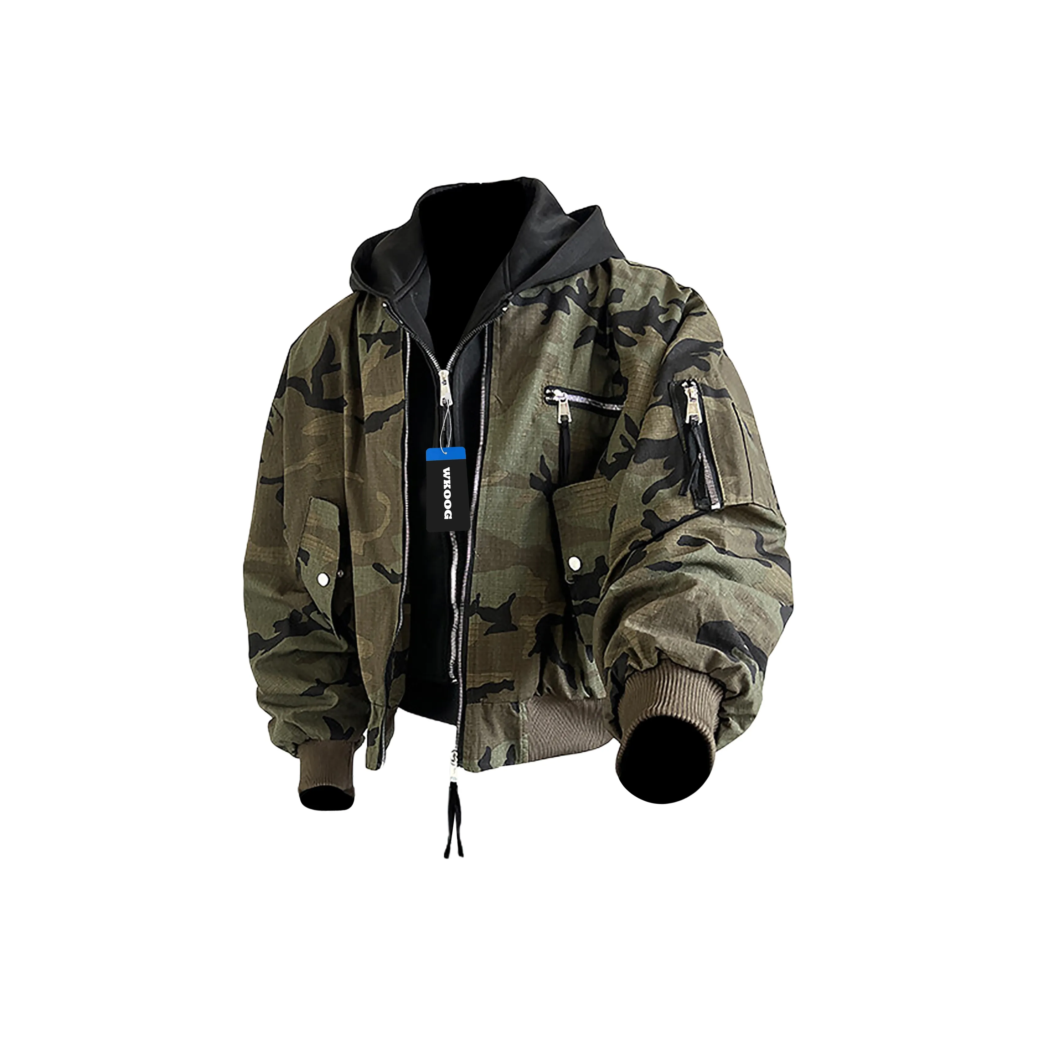 WKOOG Камуфляж Унисекс Куртки