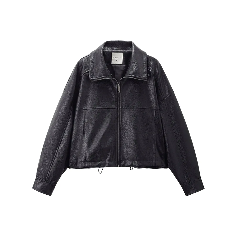 Giordano Кожаная Куртка Женская