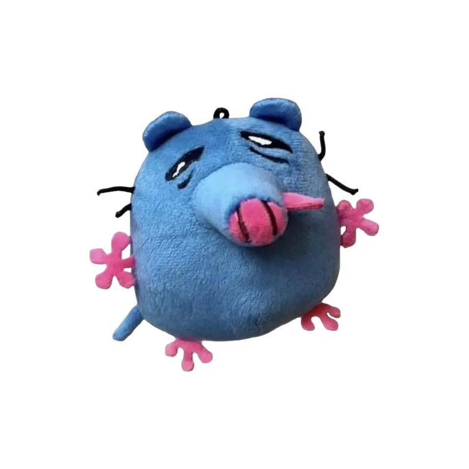 Fat Fat Dragon Креативный Милый Уморный Pizza Tower Мышка Плюшевый Брелок 10 см Рекомендуемая высота