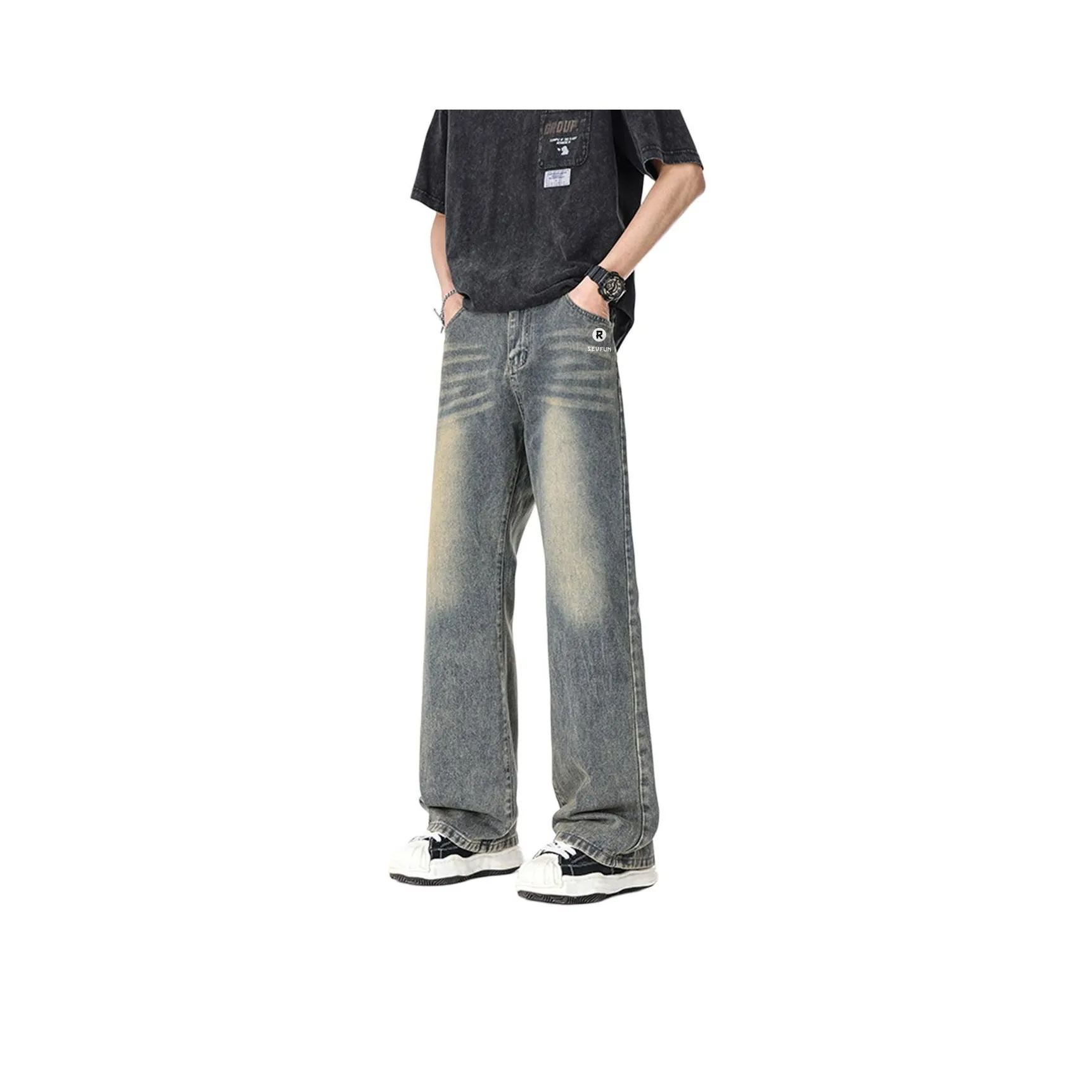 7 SEVFUN Унисекс Джинсы