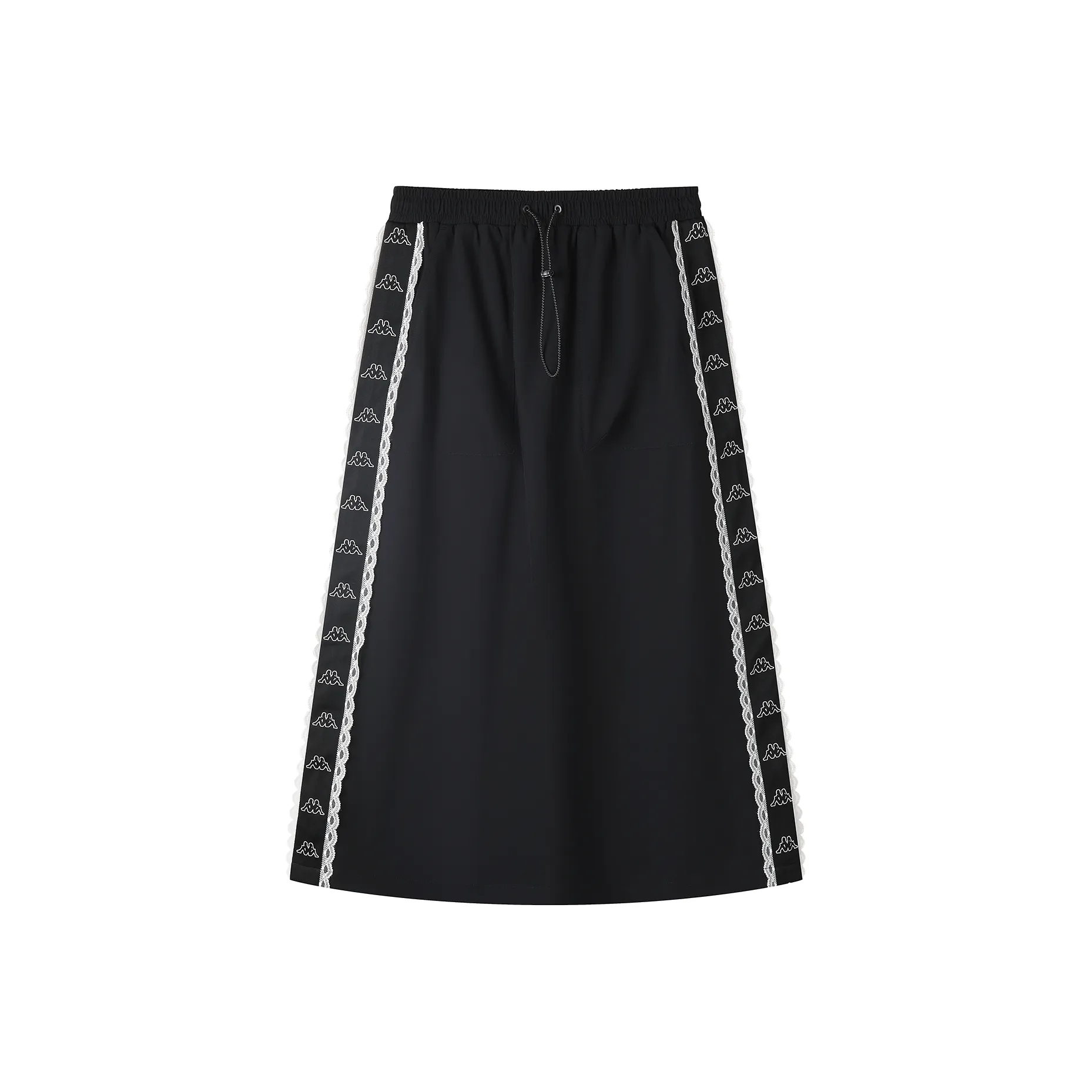 KAPPA Модный Fashion sports Коммутирование Полу-длина Карго Юбка Универсальный Снижение Линия Юбка Повседневный Длинный Юбка Женская