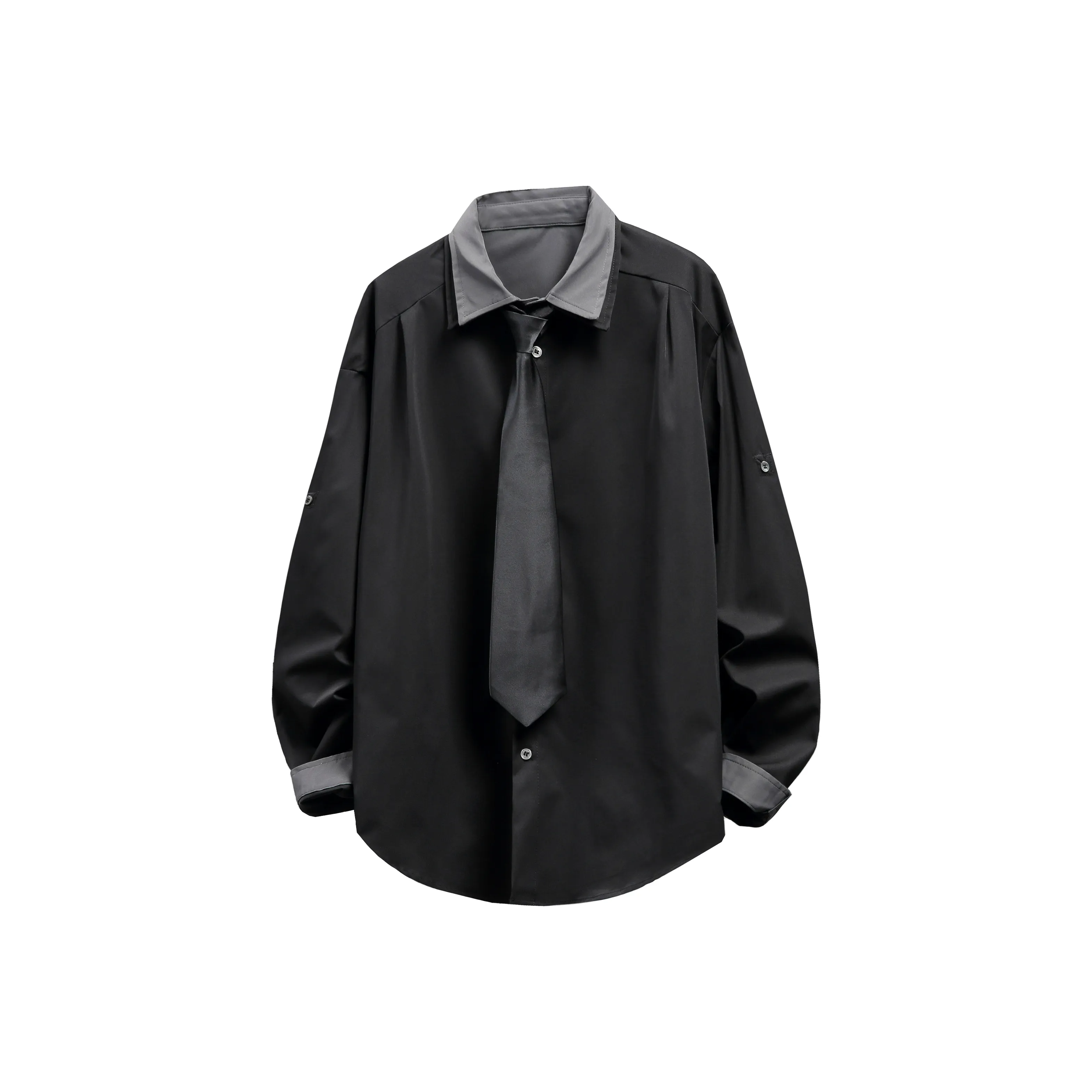 ZIXUN Черные Унисекс Рубашки