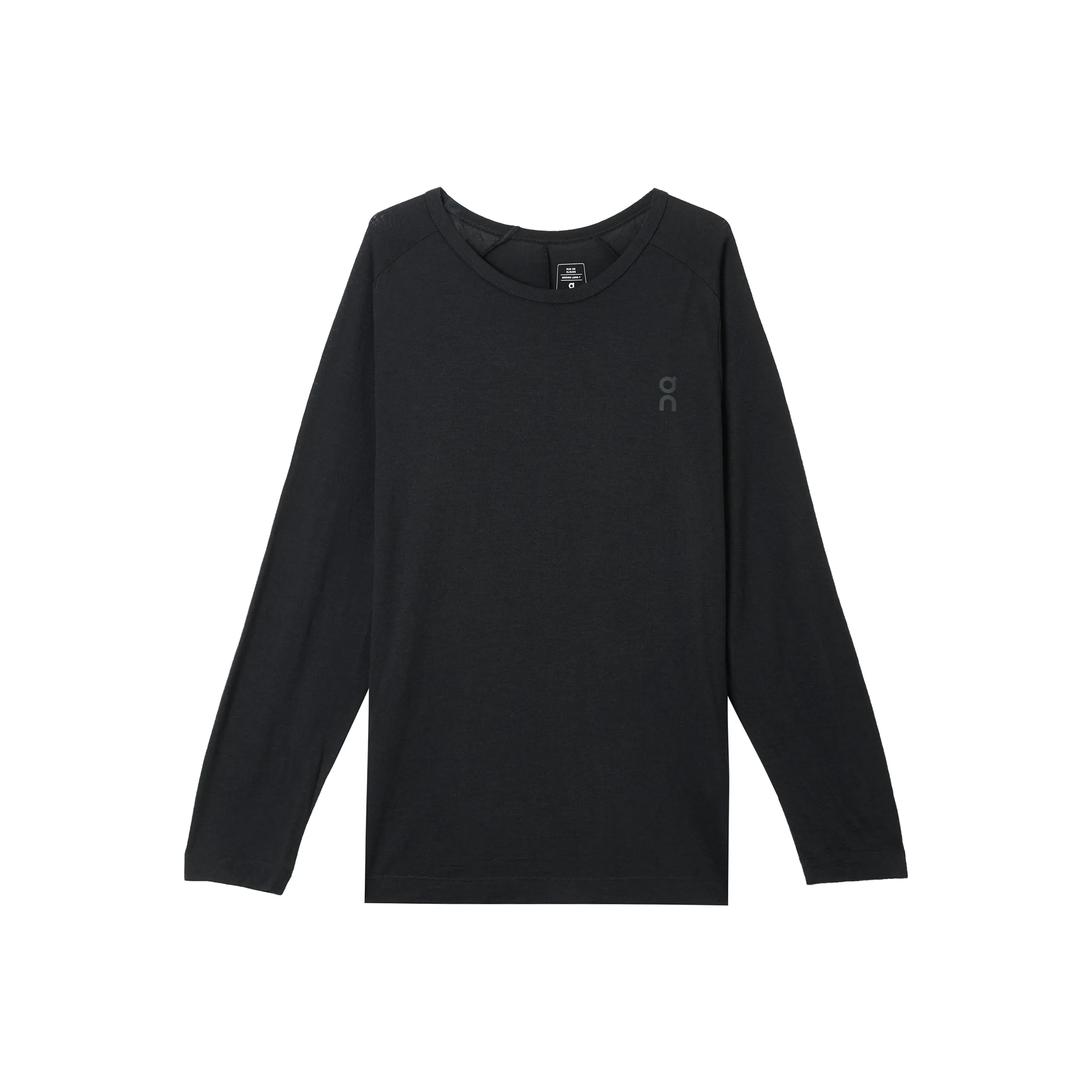 On Merino On Long T-Shirt Мужской Черный
