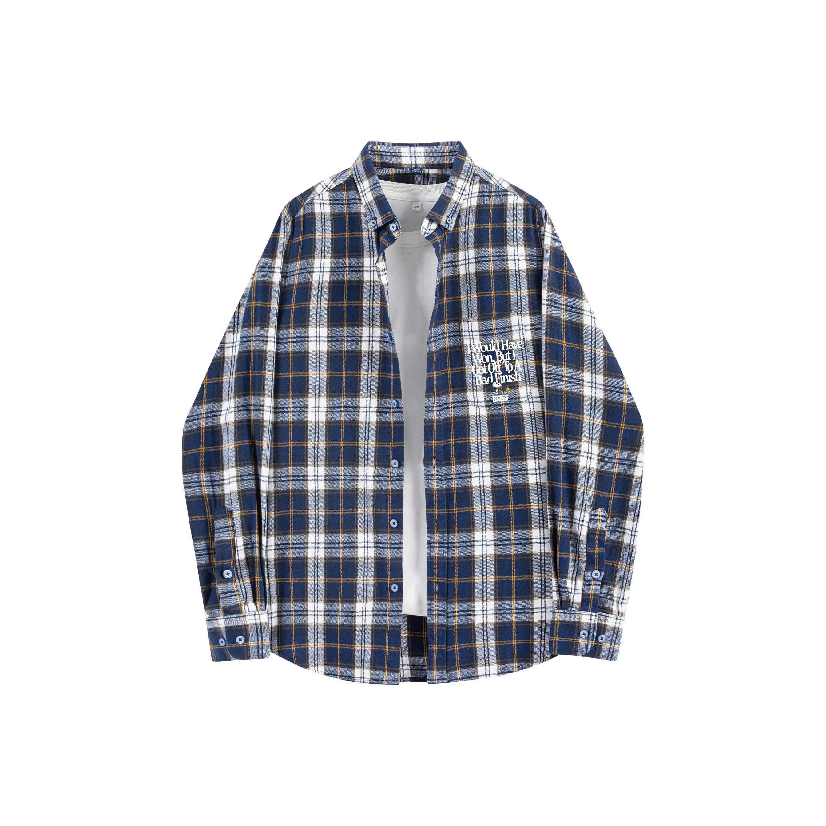 SNOOPY Длинный рукав рубашка унисекс