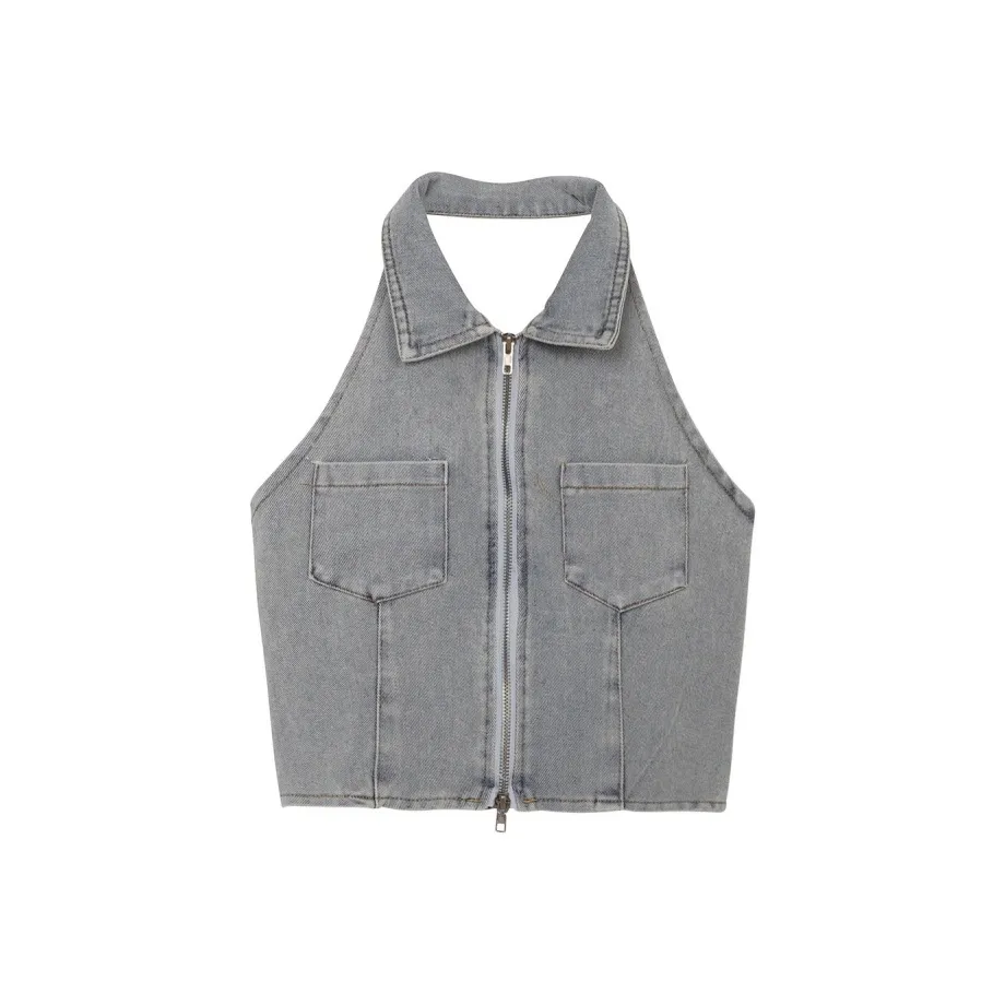 9c collective Синие Женские Жилеты