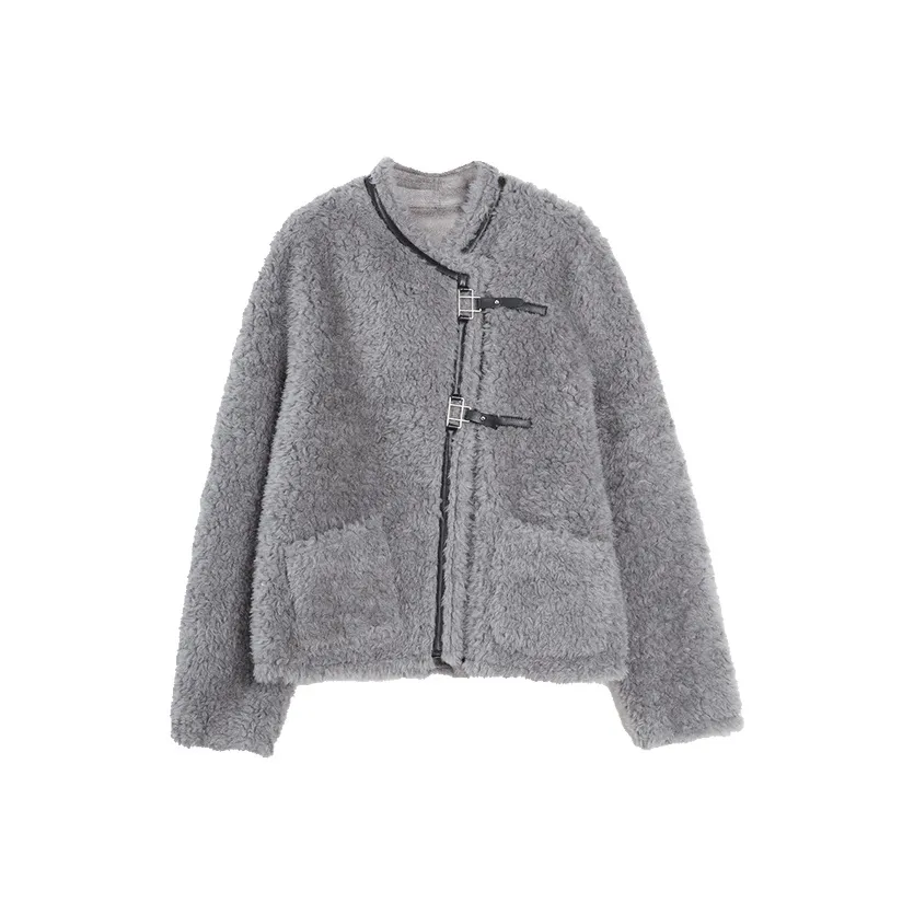 ELLE Средне-серый Женские Меховые изделия