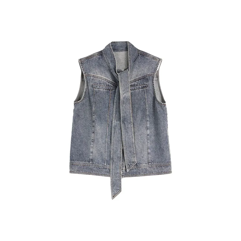 ELLE Джинсовый синий Женский жилет