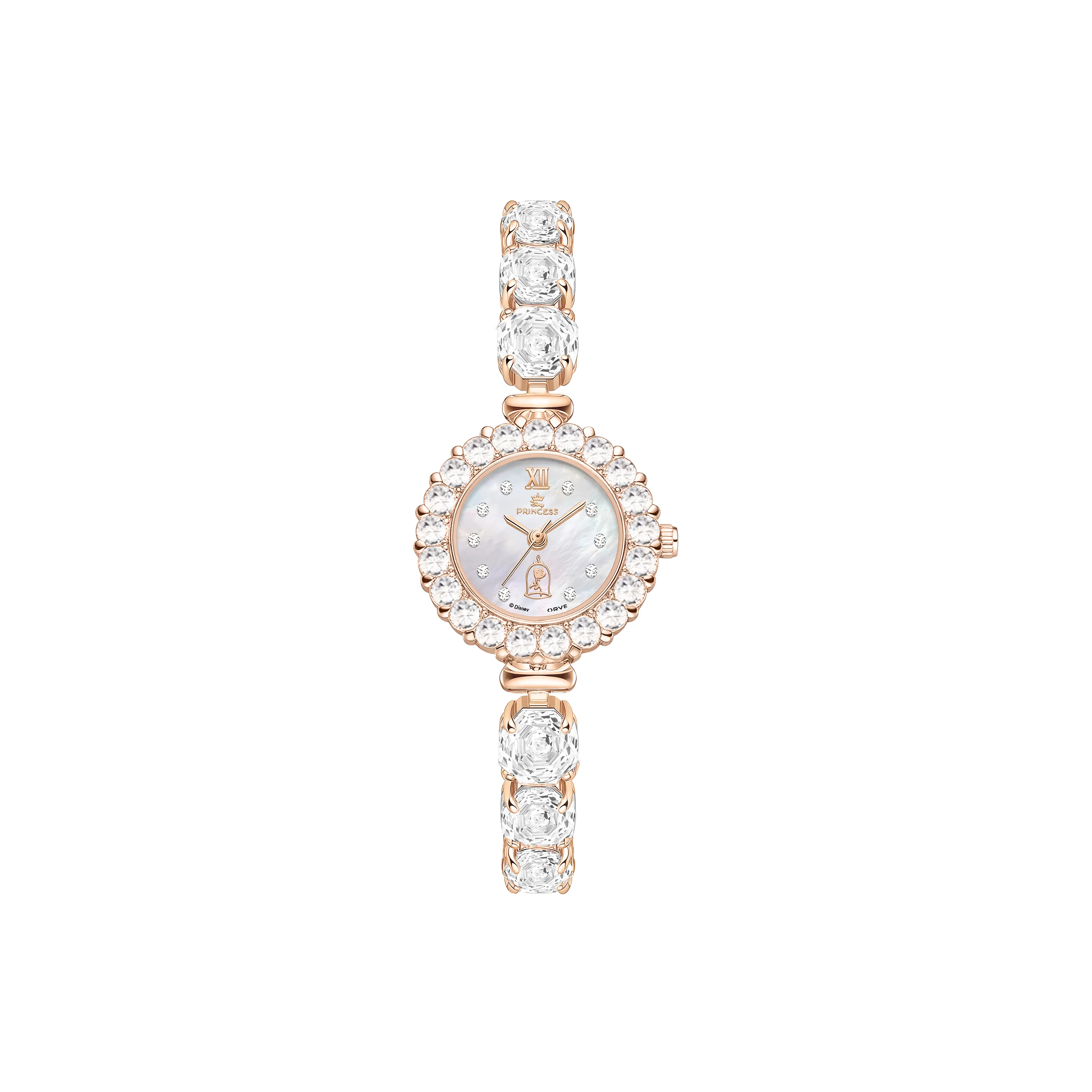 Disney Magic Colors Series Кварцевый механизм Часы Женские Жемчужная раковина Циферблат