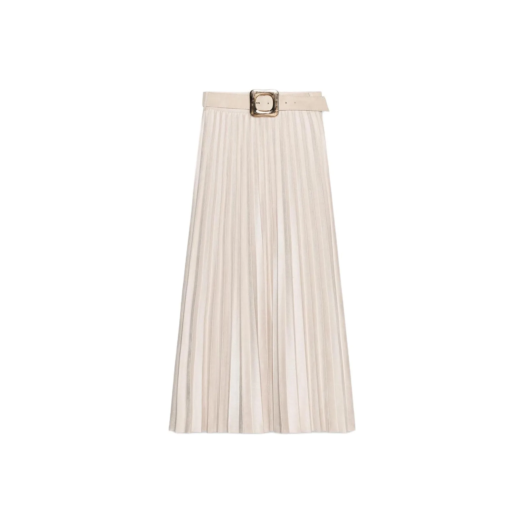 ZARA Песочный Женские Повседневные Длинные Юбки