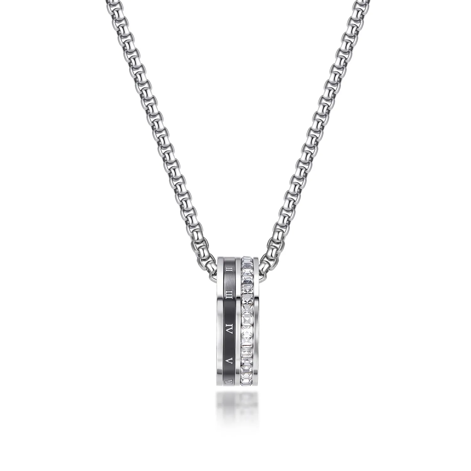 FAIRWHALE Титановые стальные ожерелья унисекс