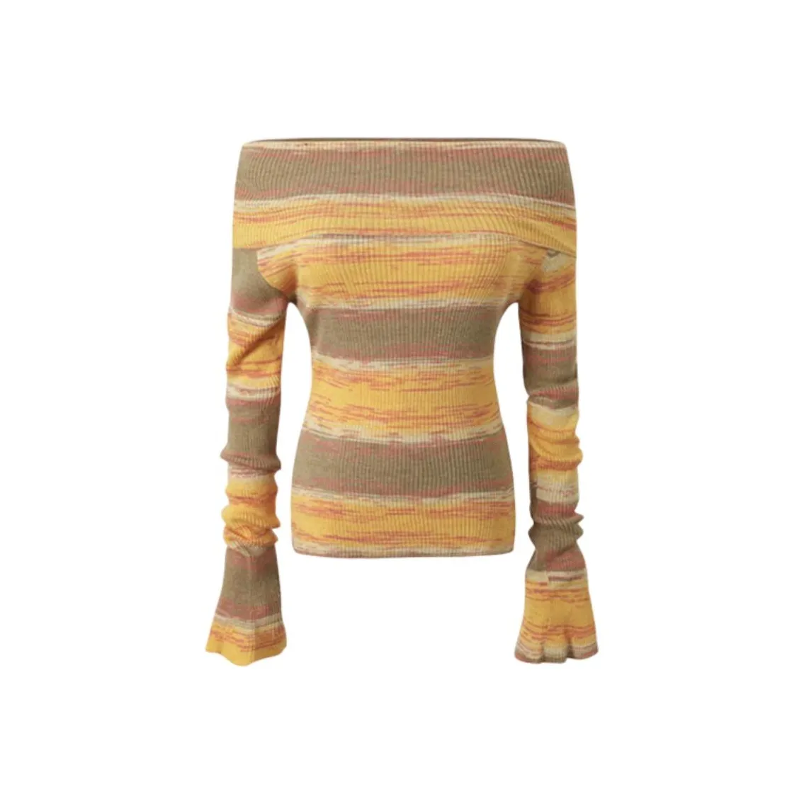 IUNOP Off The Плечо С утяжкой на талии Похудение Трикотаж Женские