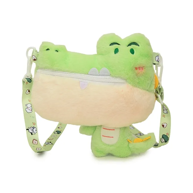 WXRX Плюшевые сумки через плечо зеленые розовые