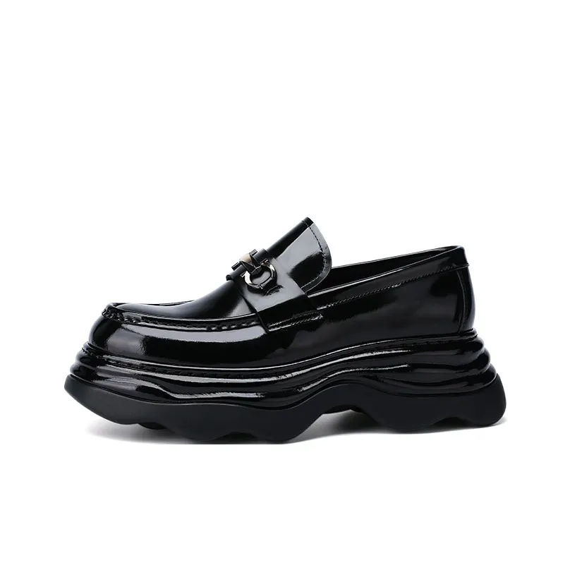 U7 Модный тренд Роскошь Нишевый Бизнес Casual Британские Кожаные Туфли Мужские Черные