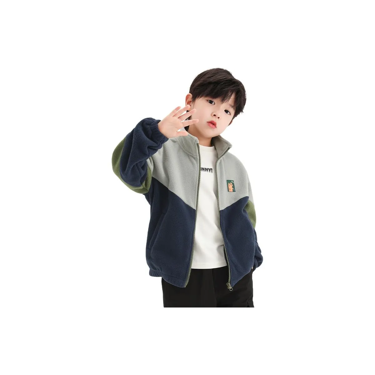 ZOSEE Polar Fleece Coat Dark Blue Teenagers