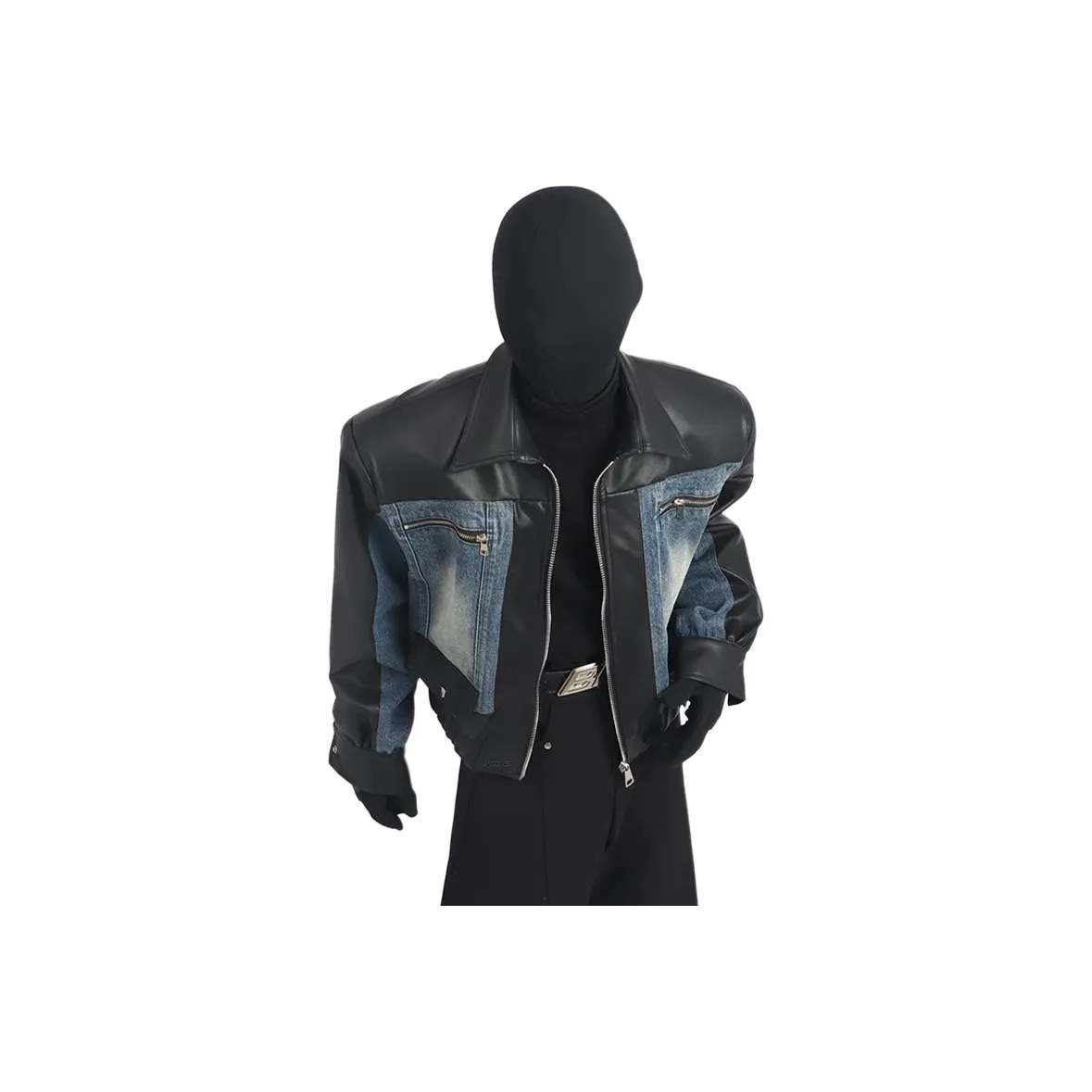 SNEIKLAU Черный Унисекс Кожаные куртки