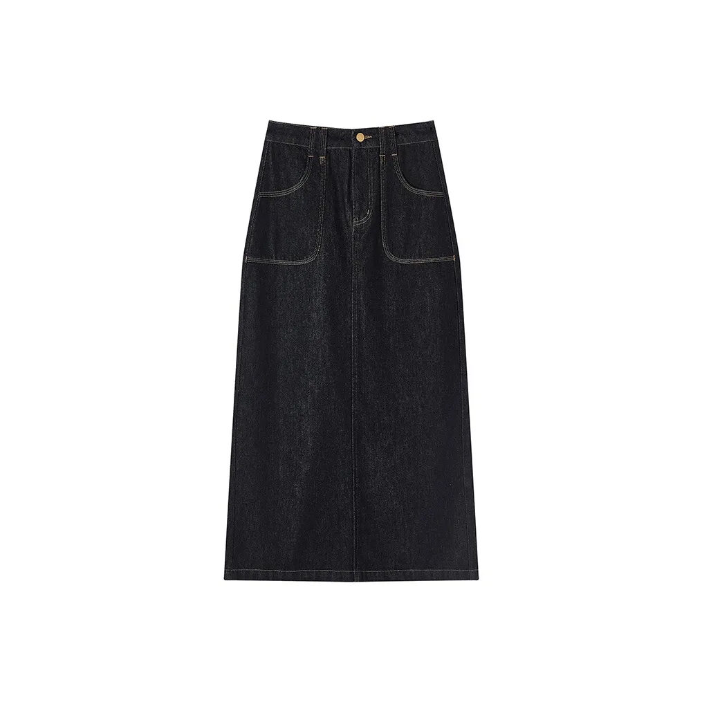 XIANGYING Деним Длинная Юбка Женская
